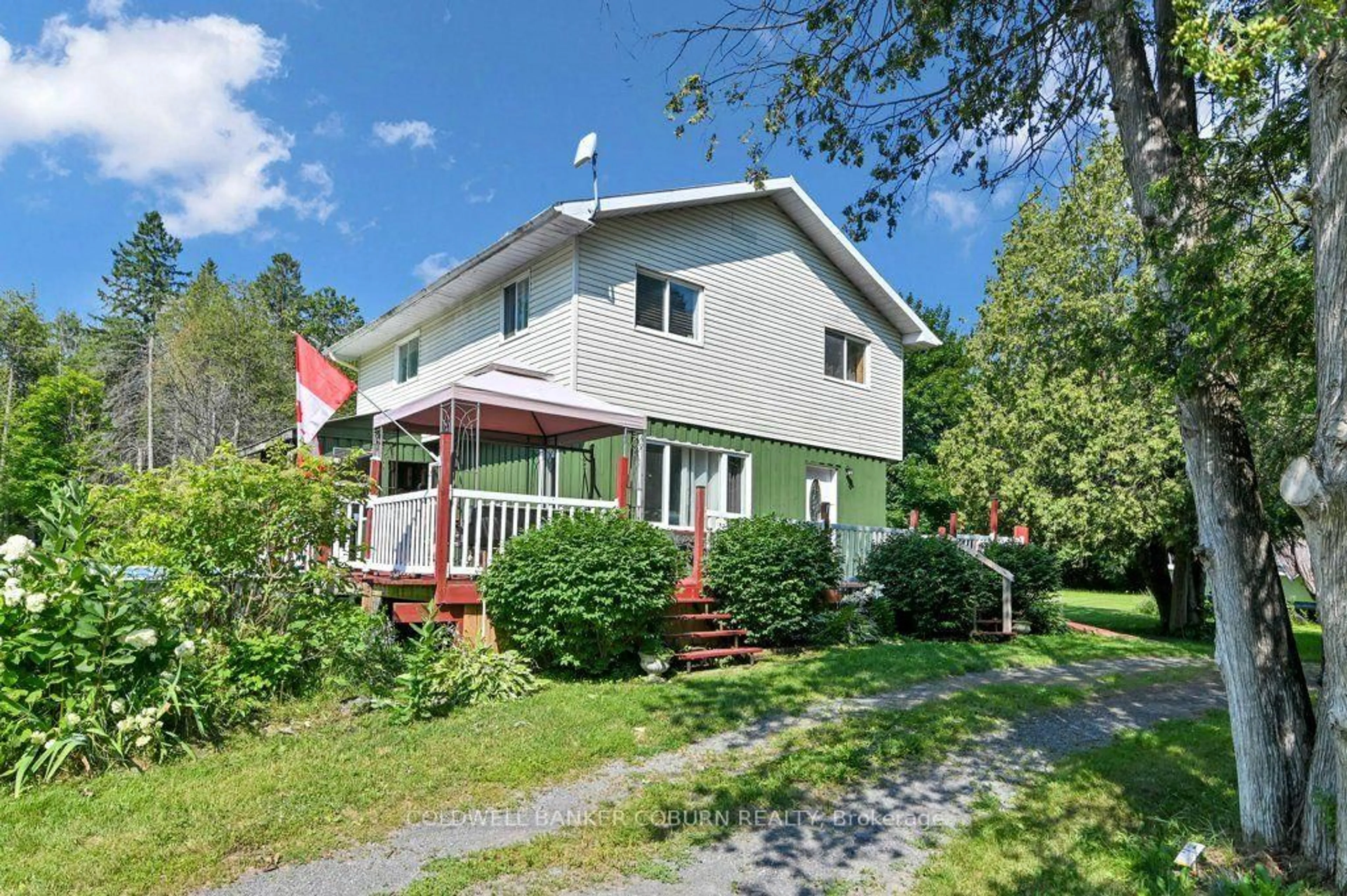 A pic from outside/outdoor area/front of a property/back of a property/a pic from drone, street for 5094 Brunet Rd, South Stormont Ontario K0C 1R0