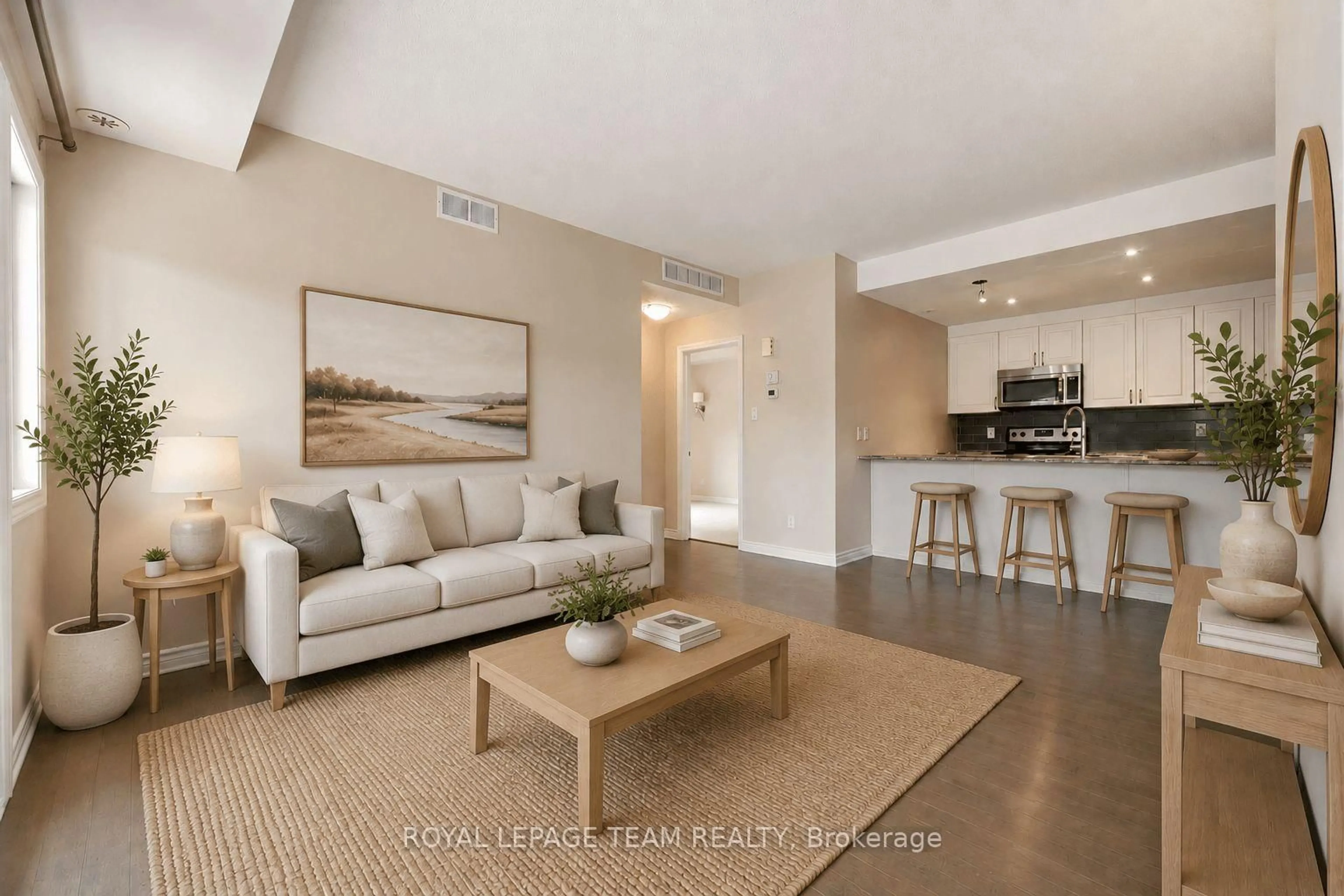 Living room with furniture, unknown for 366 Wood Acres Grve #i, Ottawa Ontario K1T 0M7