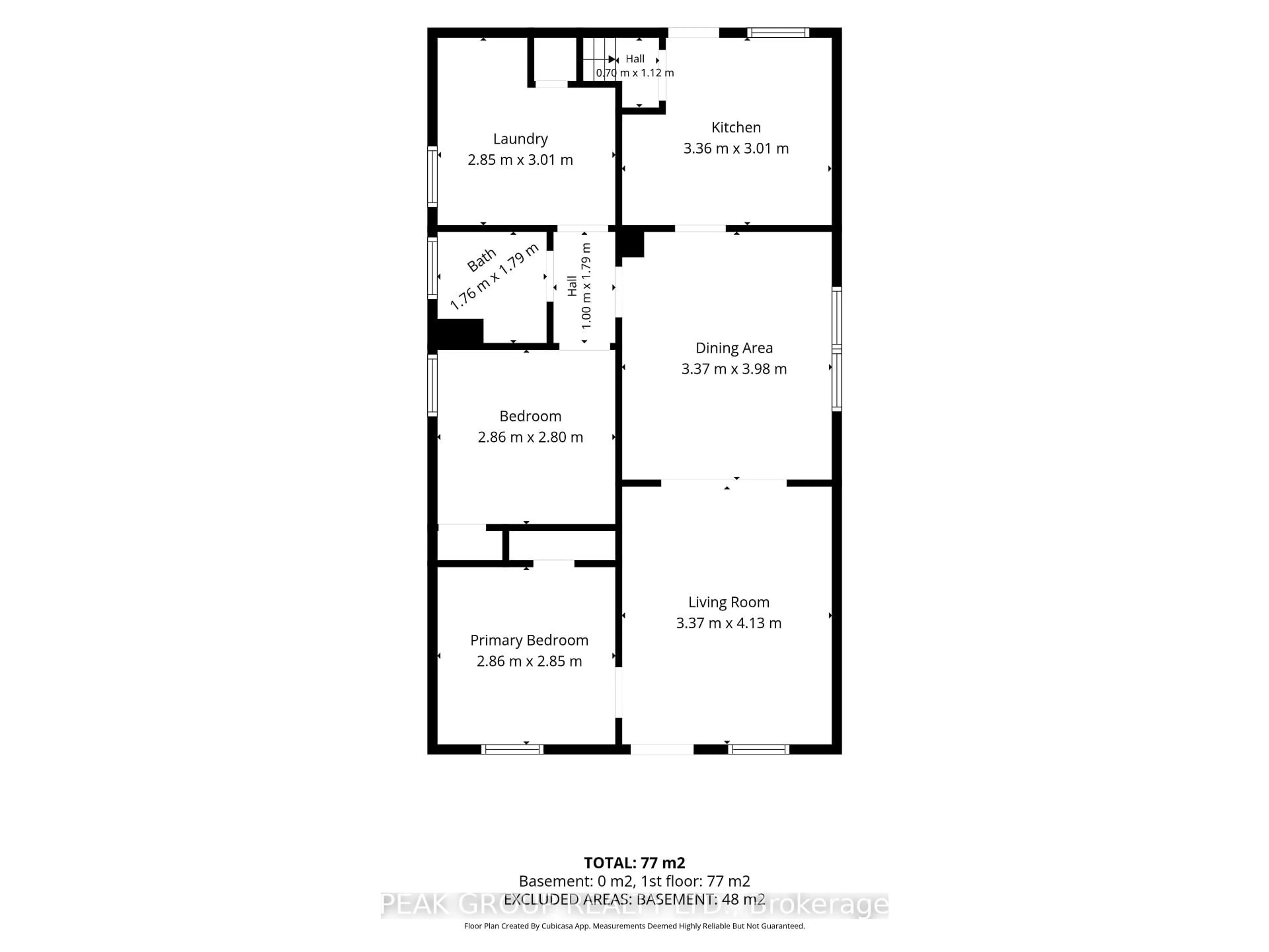 Floor plan for 44 Richmond Ave, St. Catharines Ontario L2R 3W7