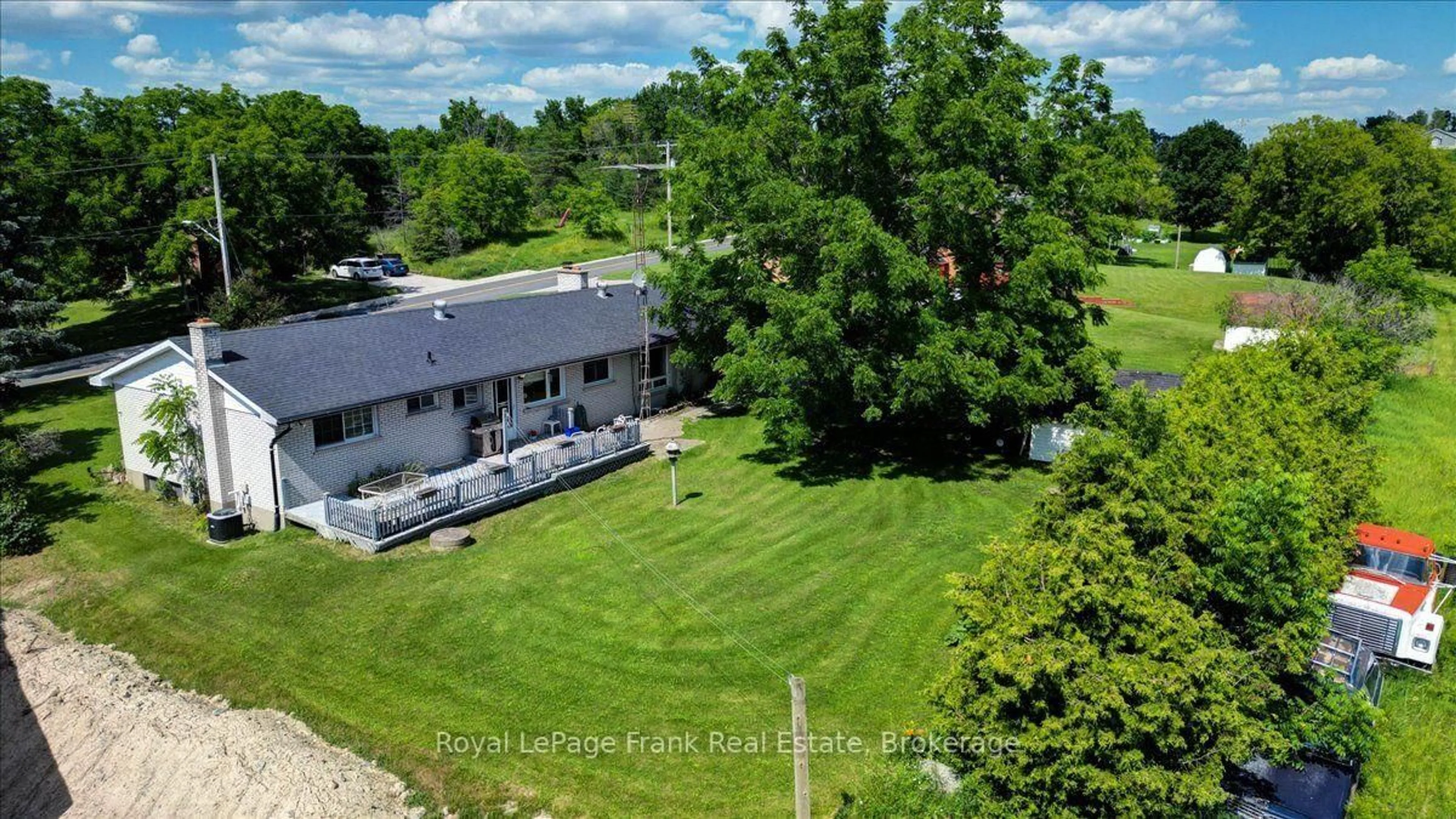 A pic from outside/outdoor area/front of a property/back of a property/a pic from drone, water/lake/river/ocean view for 19 County Rd 2, Otonabee-South Monaghan Ontario K0L 1B0