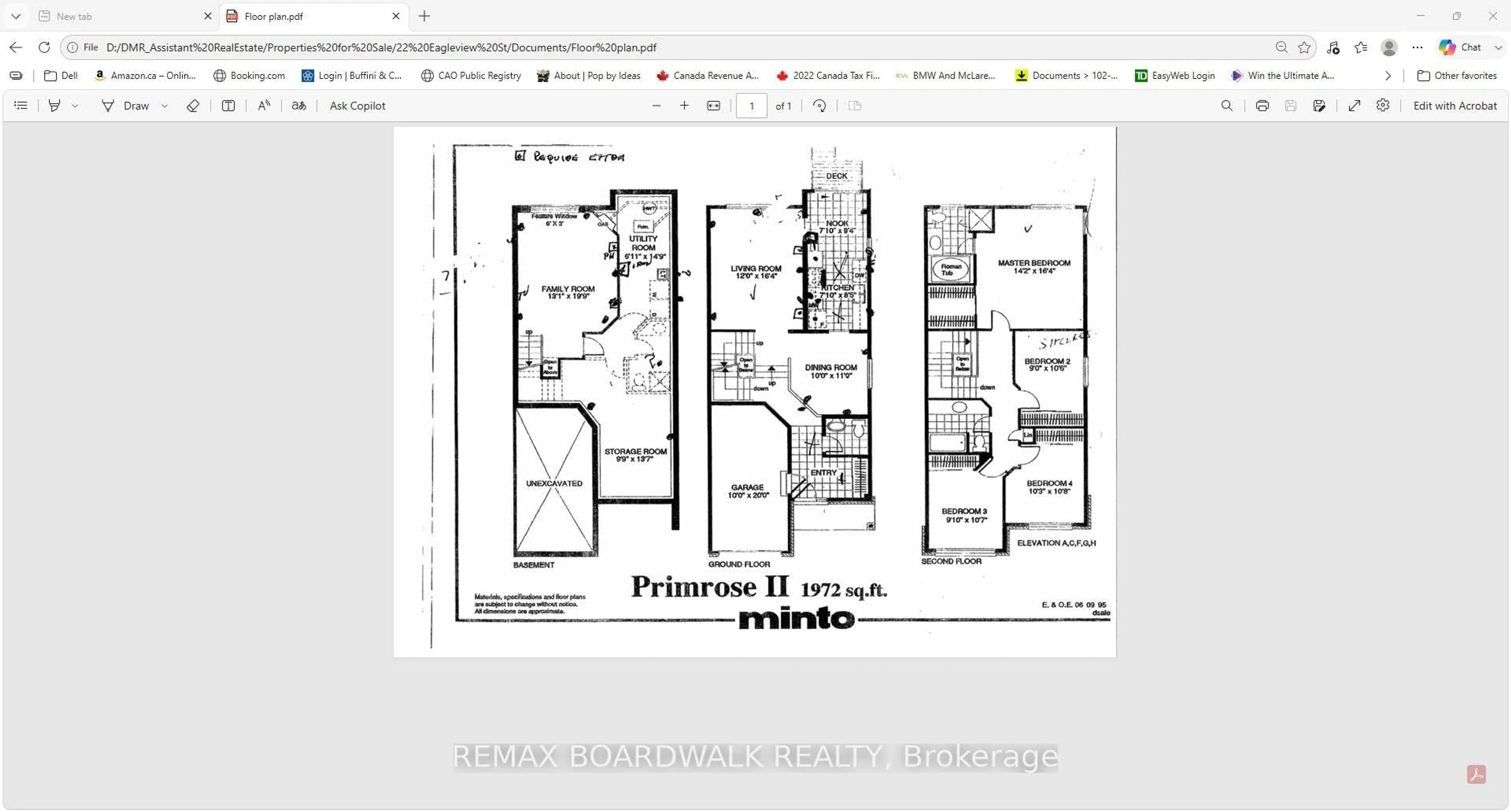 Floor plan for 22 Eagleview St, Ottawa Ontario K2M 2R3