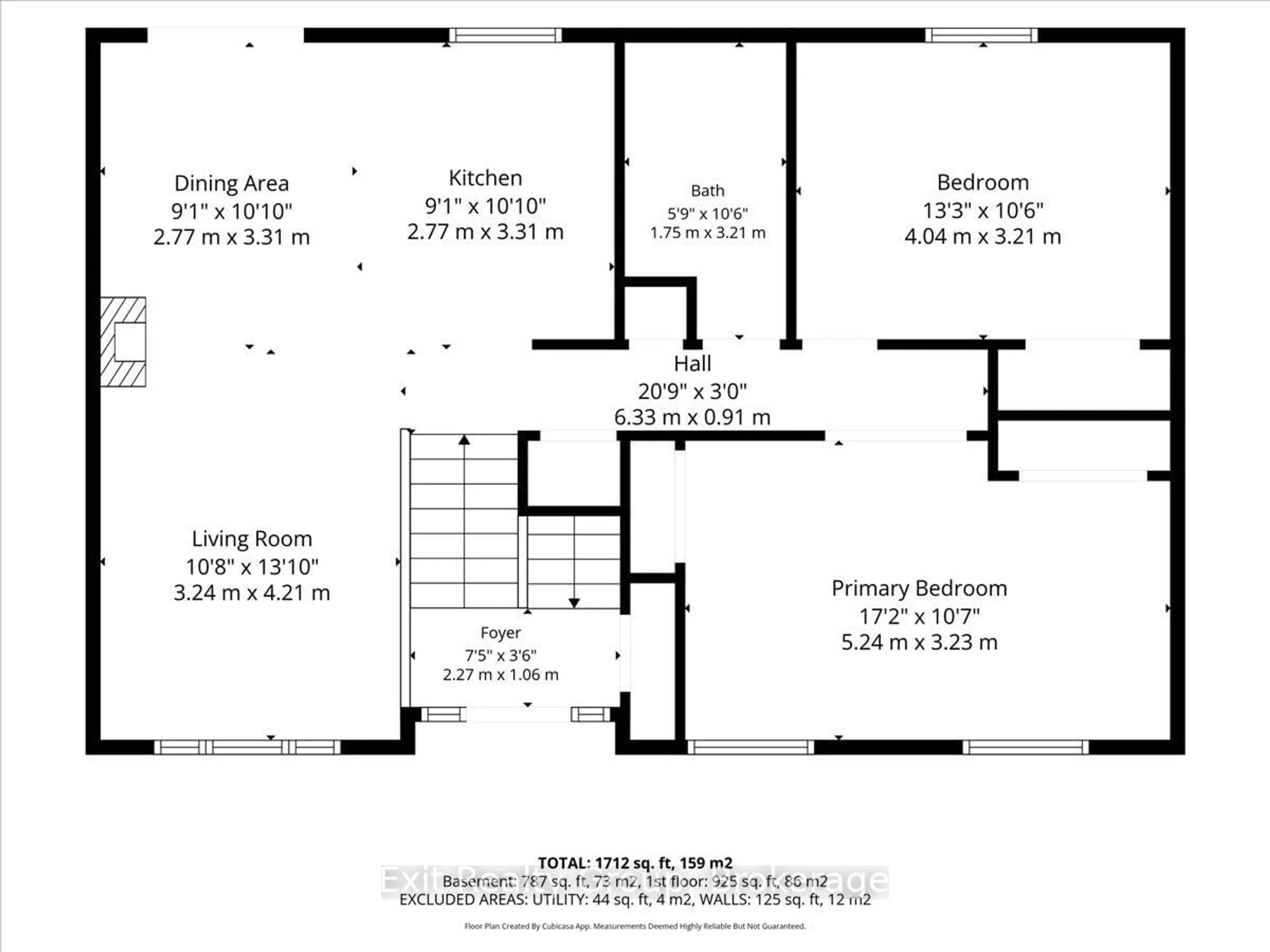 Floor plan for 15448 Telephone Rd, Brighton Ontario K0K 1H0