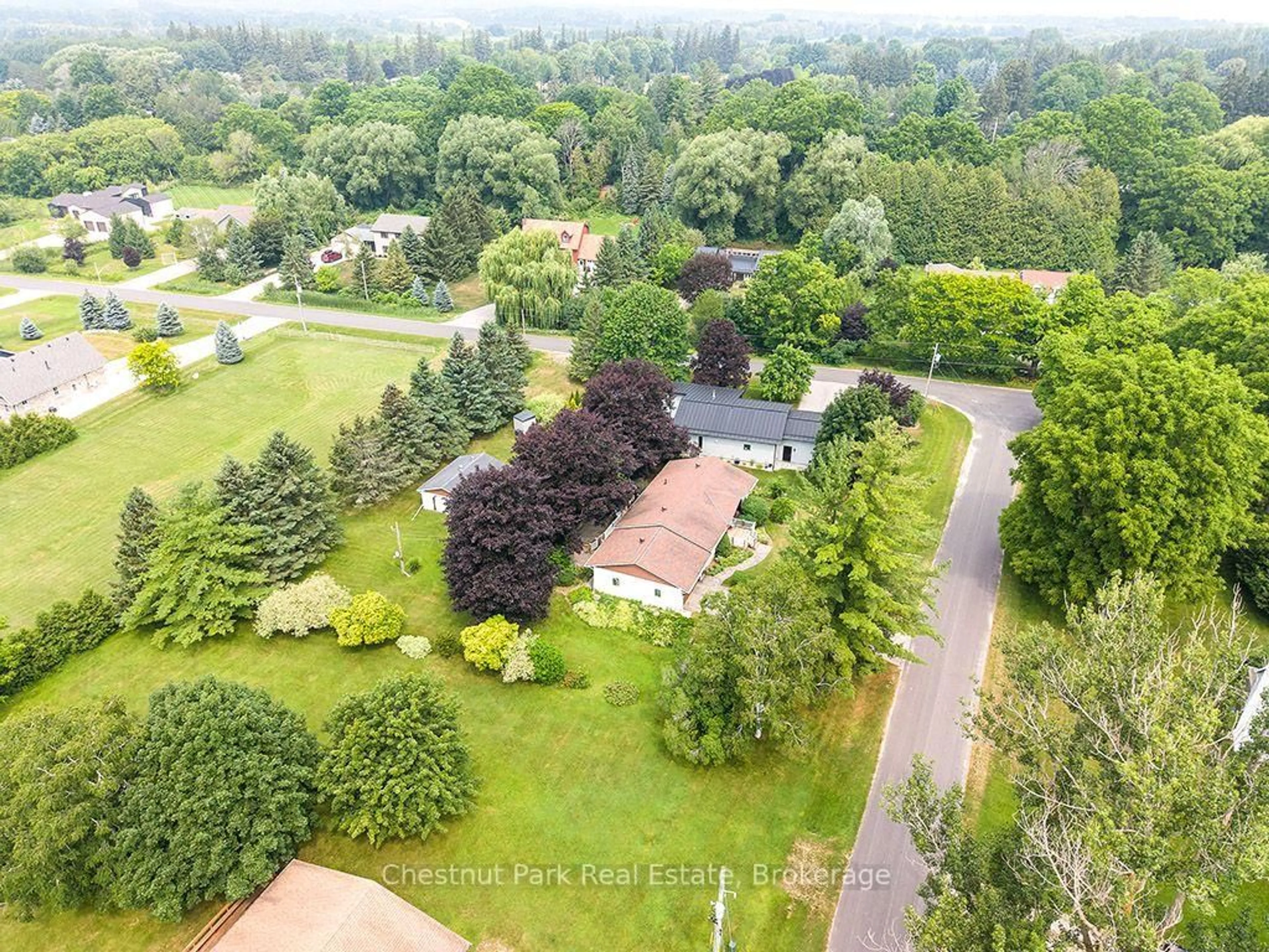 A pic from outside/outdoor area/front of a property/back of a property/a pic from drone, unknown for 216 Margaret St, Blue Mountains Ontario N0H 1J0