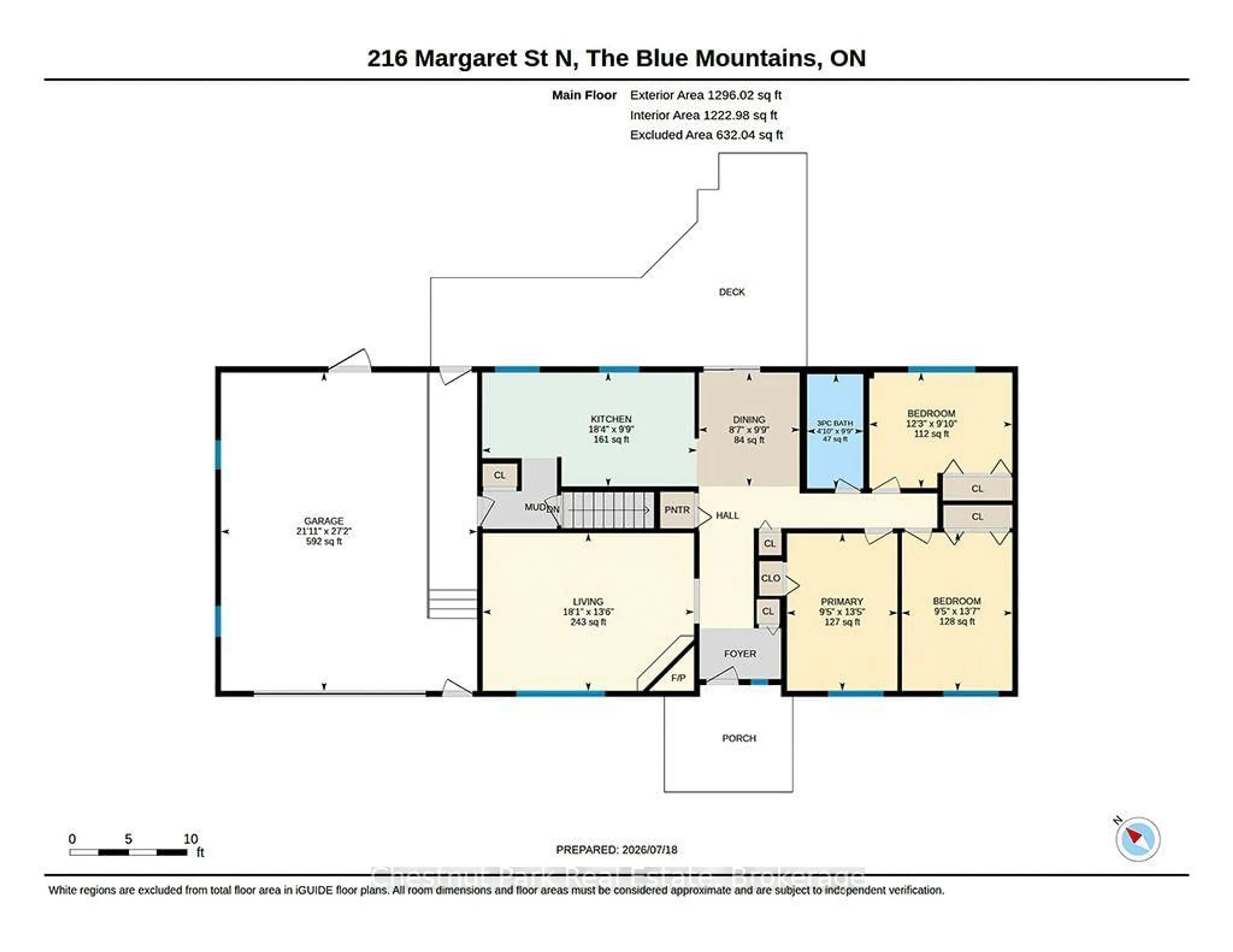 Floor plan for 216 Margaret St, Blue Mountains Ontario N0H 1J0