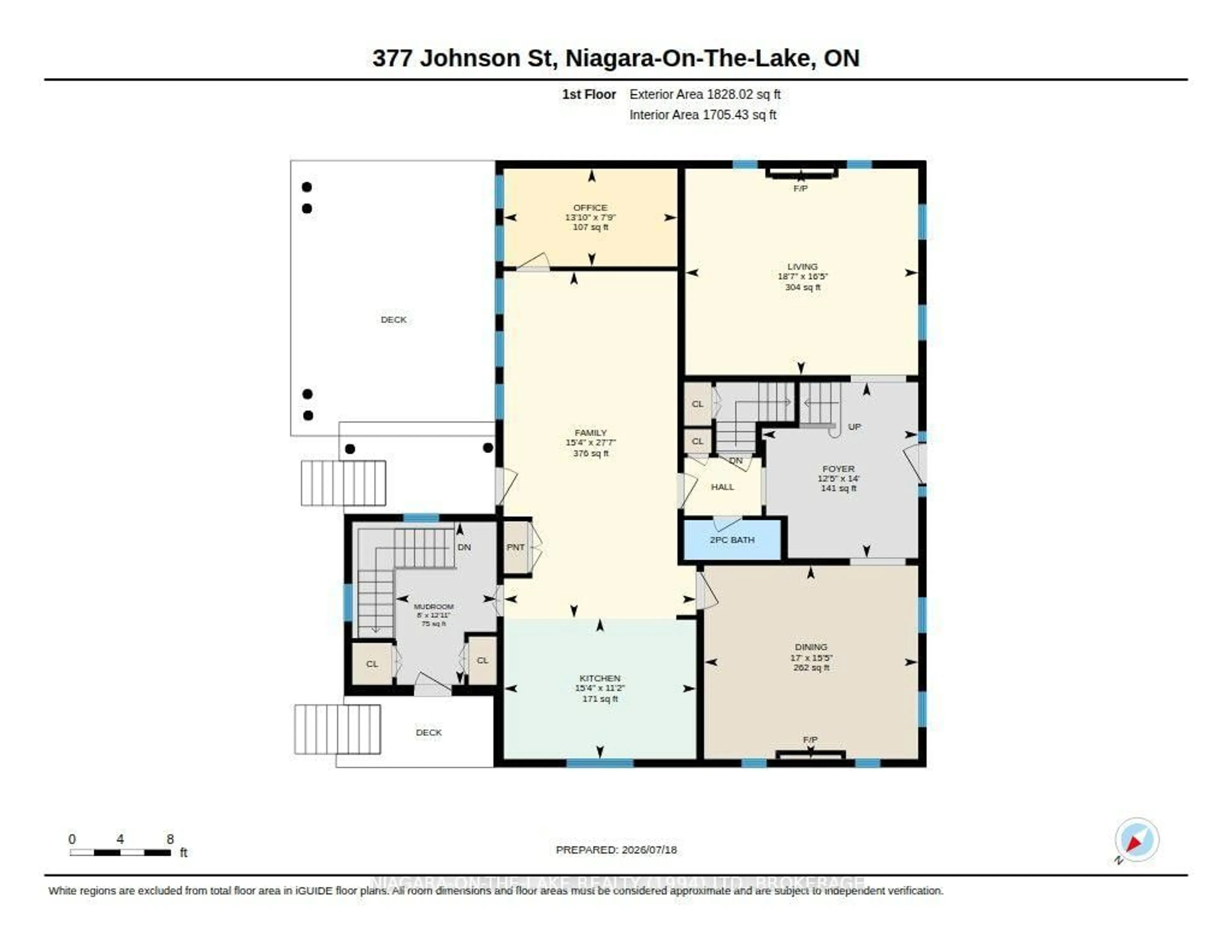 Floor plan for 377 Johnson St, Niagara-on-the-Lake Ontario L0S 1J0
