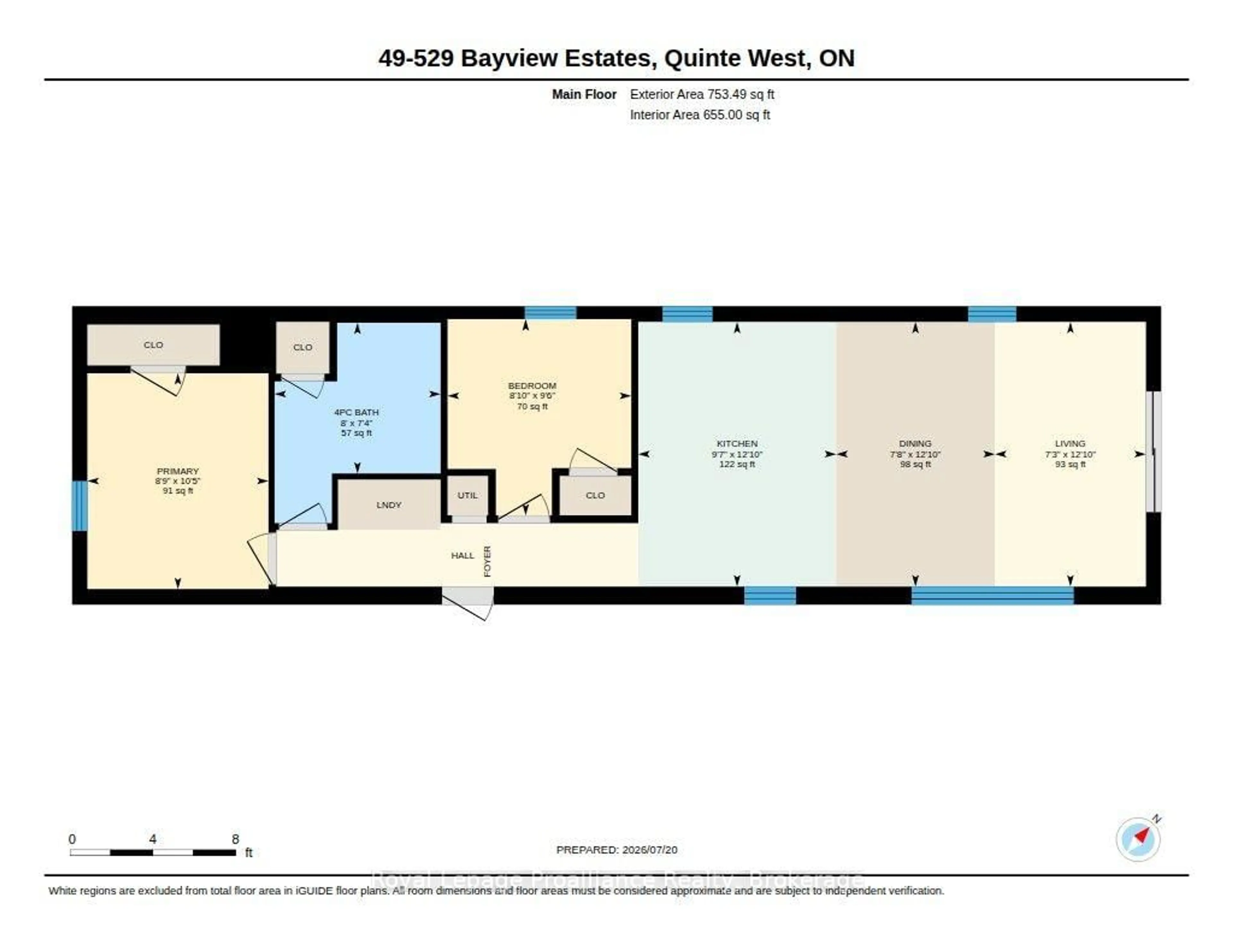 Floor plan for 529 Old Hwy 2 Highway, Quinte West Ontario K8V 5P5