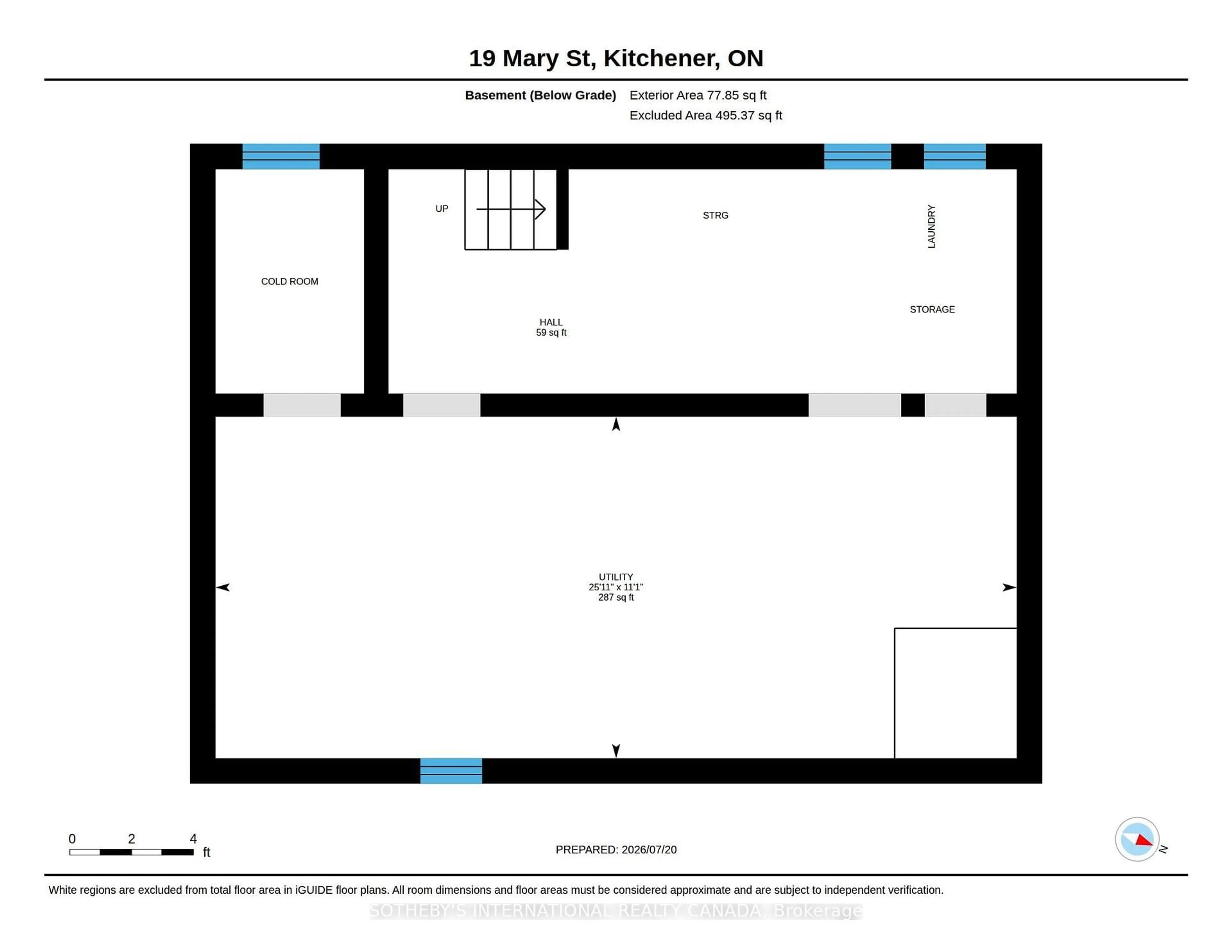 Floor plan for 19 Mary St, Kitchener Ontario N2H 3P9