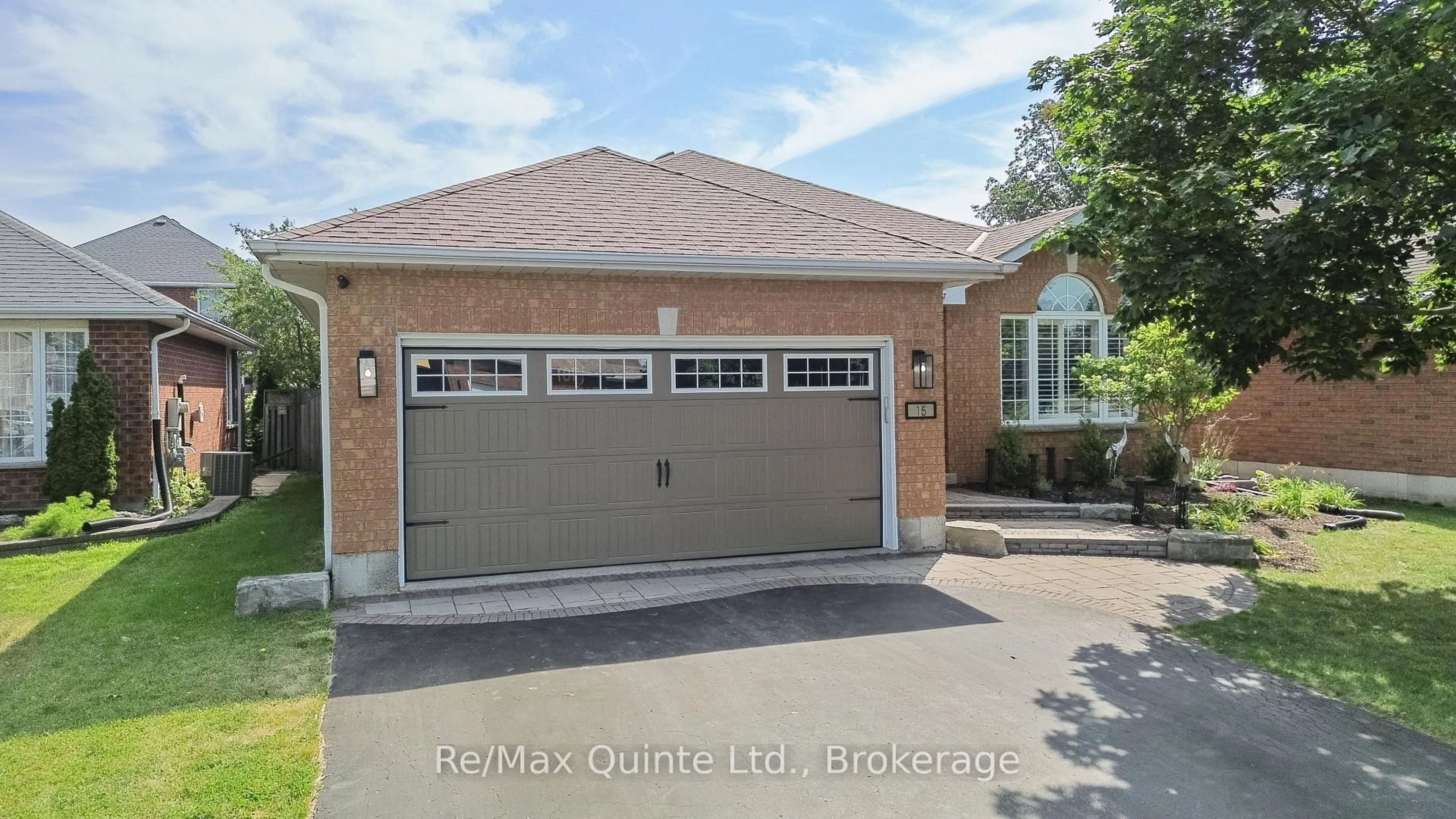 Home with brick exterior material, street for 15 Spruce Gdns, Belleville Ontario K8N 5W3