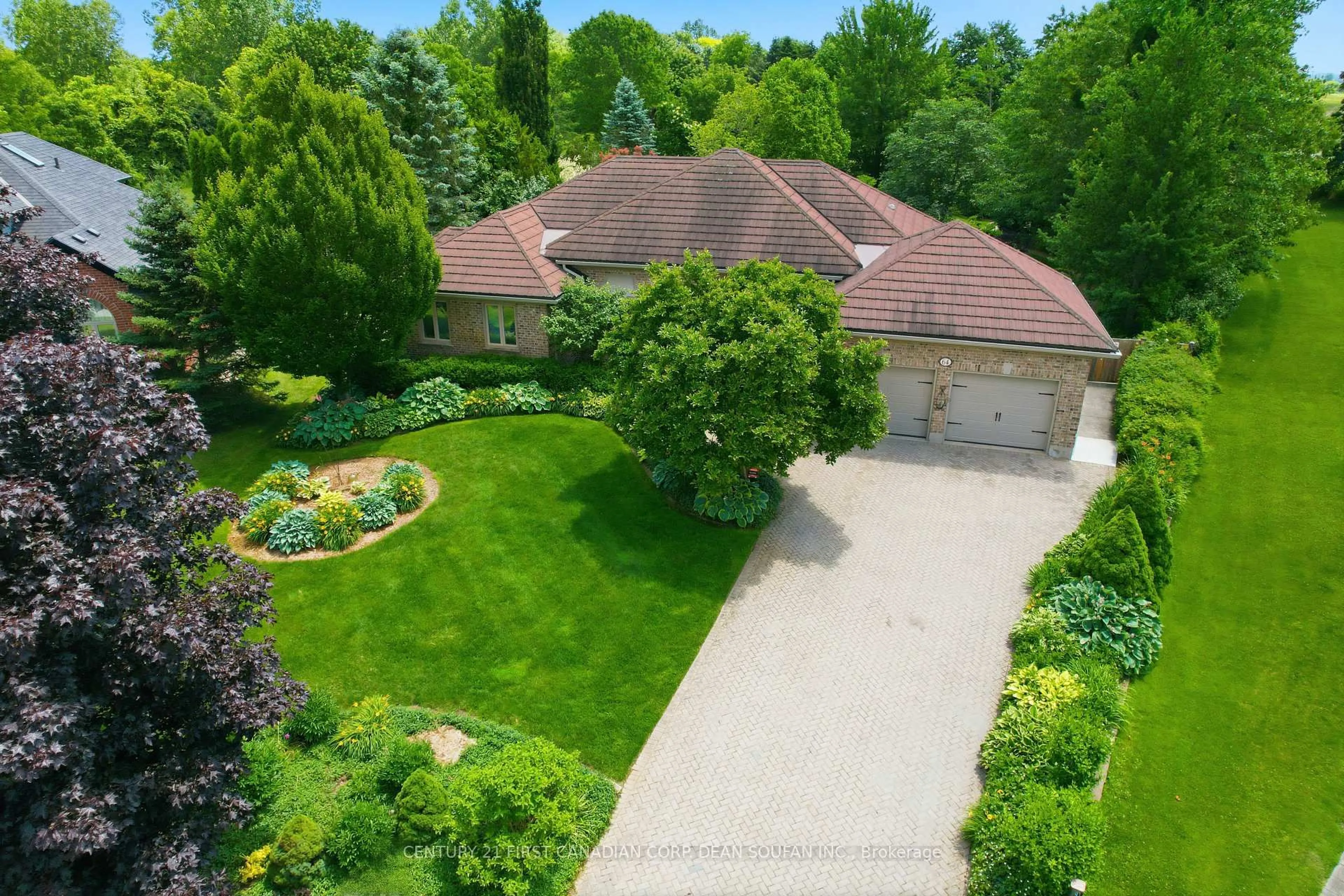 A pic from outside/outdoor area/front of a property/back of a property/a pic from drone, street for 64 Wynfield Lane, Middlesex Centre Ontario N6H 5L2