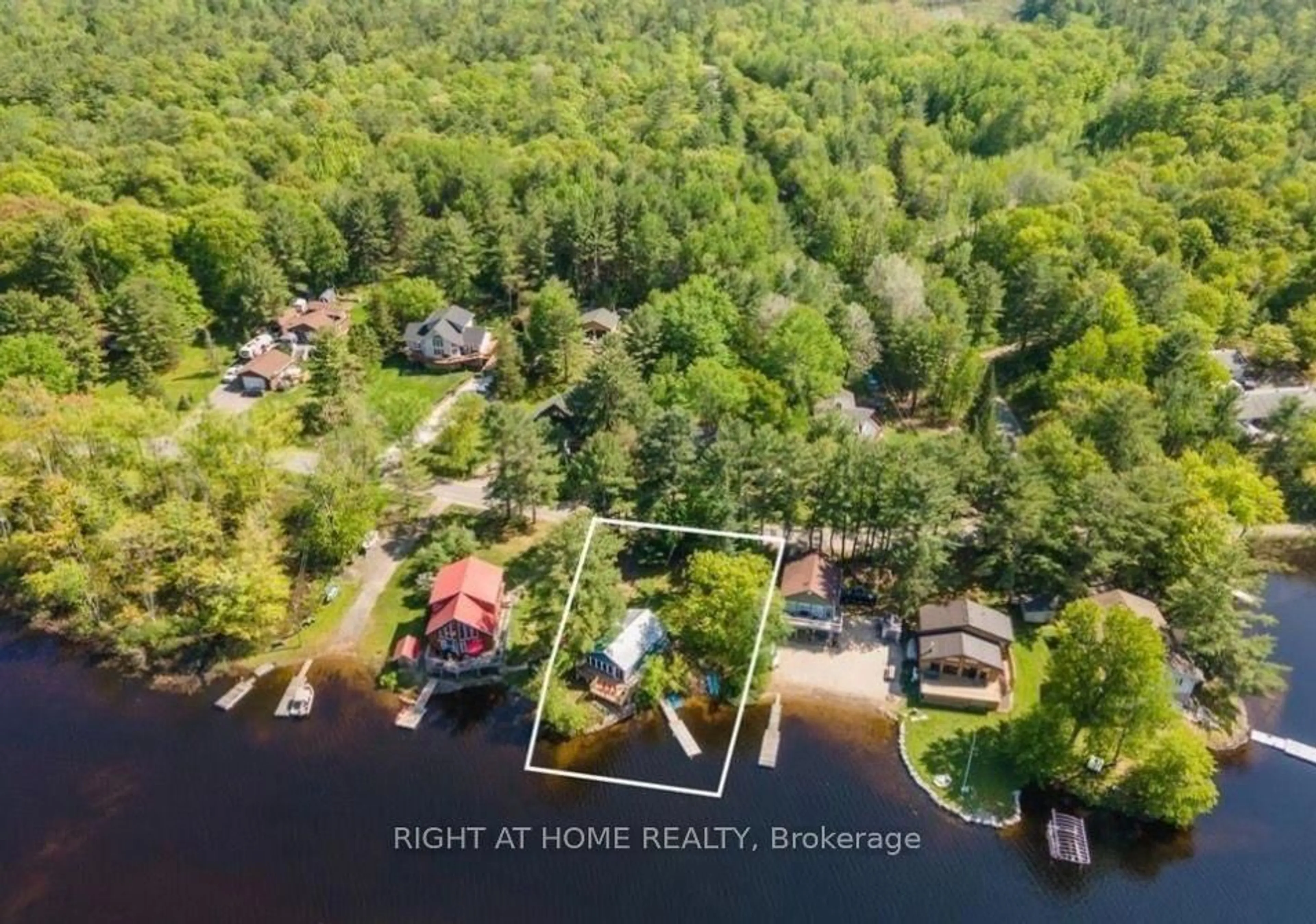 A pic from outside/outdoor area/front of a property/back of a property/a pic from drone, water/lake/river/ocean view for 1190 South Morrison Lake Rd, Gravenhurst Ontario P0E 1G0