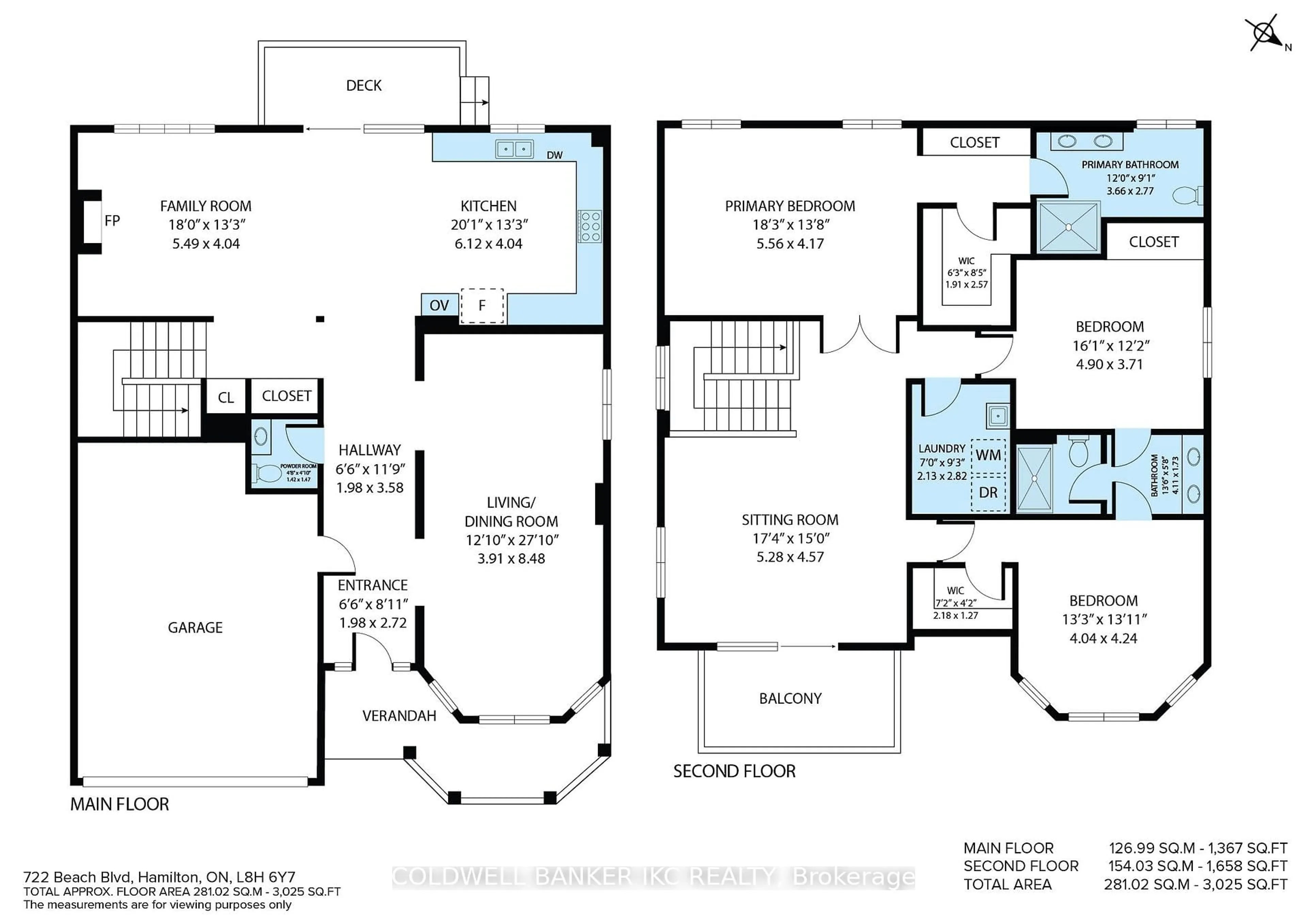 Floor plan for 722 Beach Blvd, Hamilton Ontario L8H 6Y7