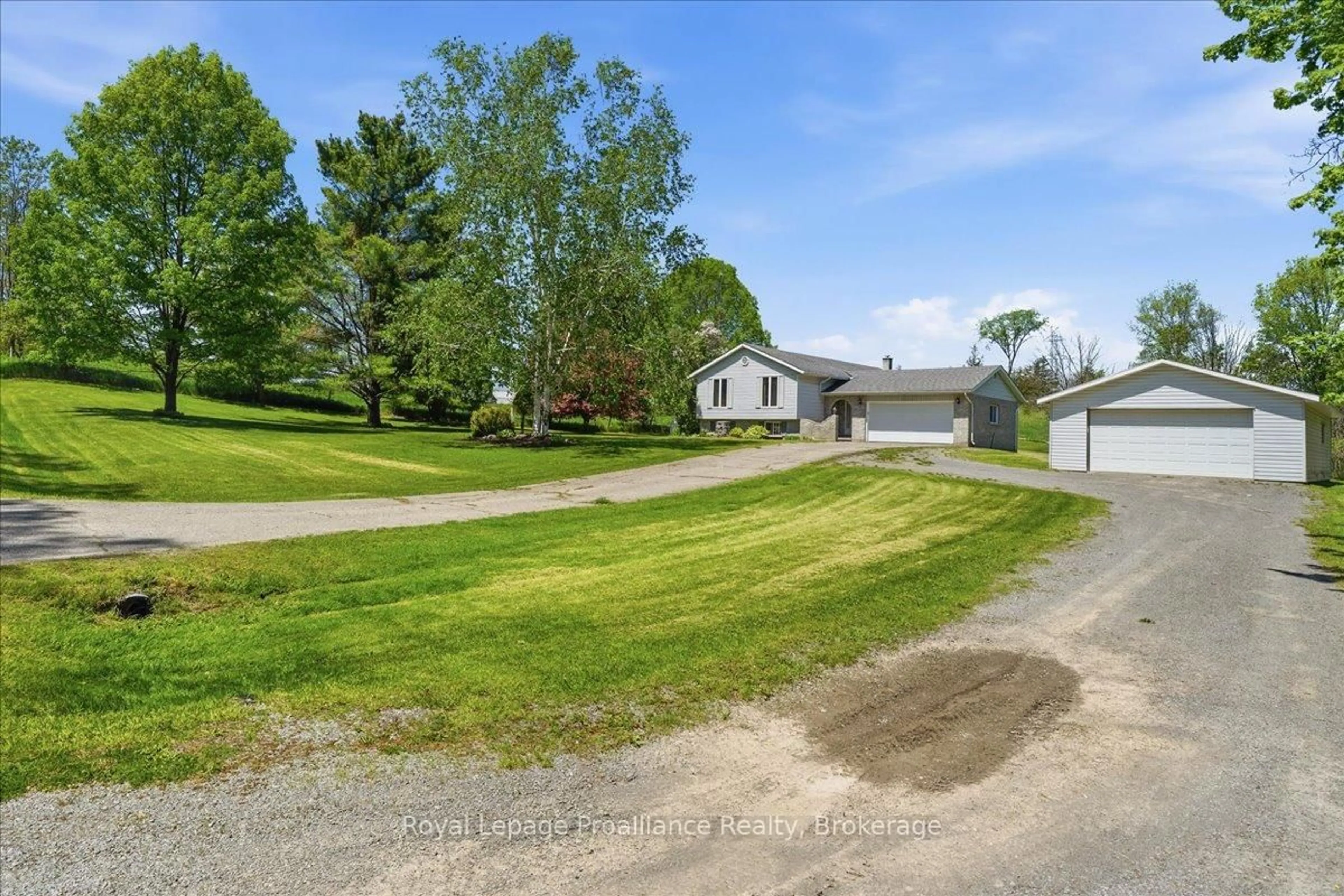 A pic from outside/outdoor area/front of a property/back of a property/a pic from drone, street for 205 Bethel Rd, Stirling Ontario K0K 3E0