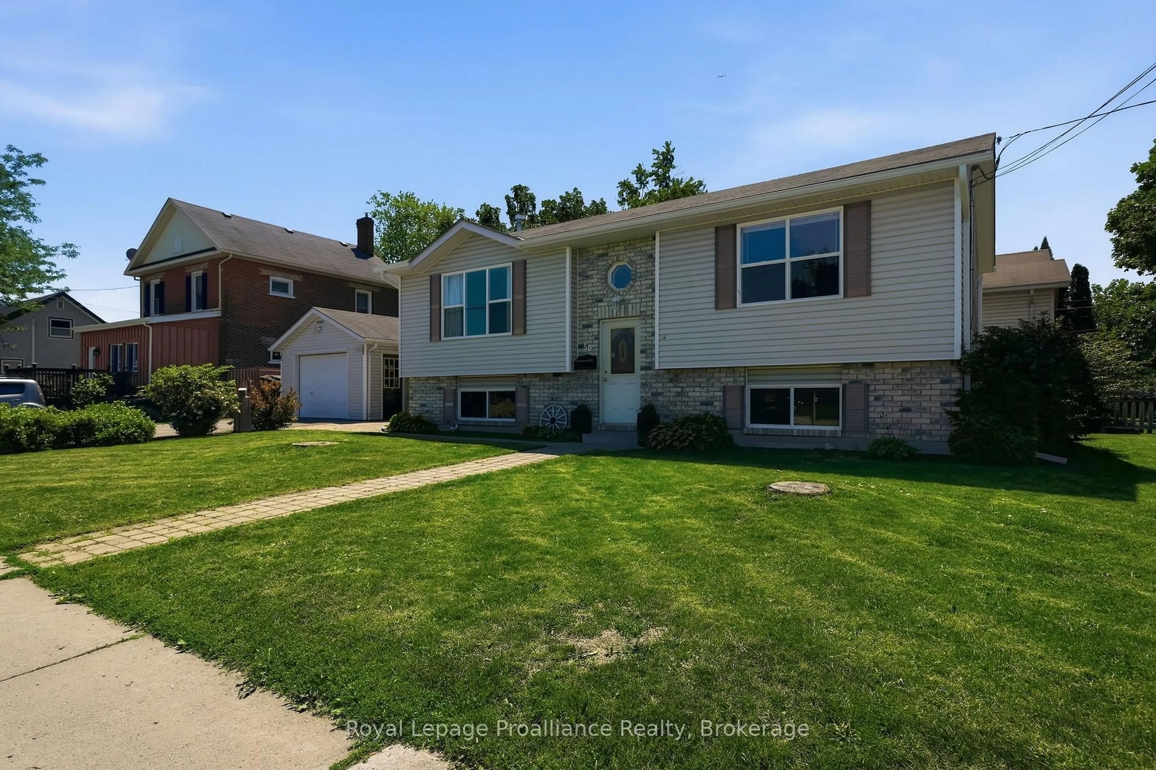 Home with vinyl exterior material, street for 50 Octavia St, Belleville Ontario K8P 3N9