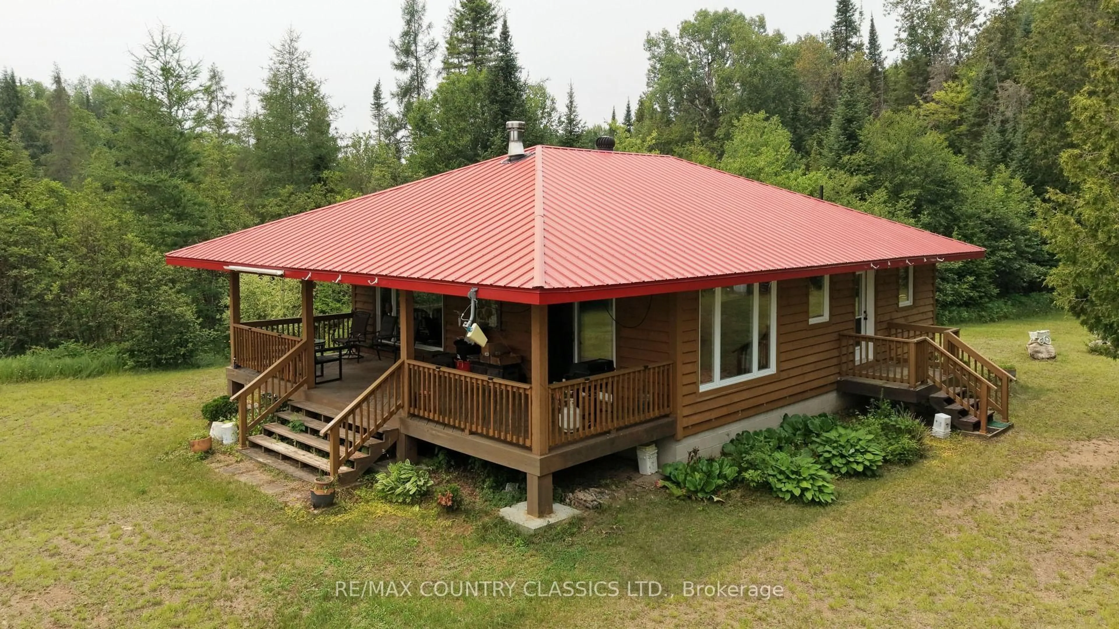 A pic from outside/outdoor area/front of a property/back of a property/a pic from drone, building for 66 Diatomike Lane, Quadeville Ontario K0J 2G0