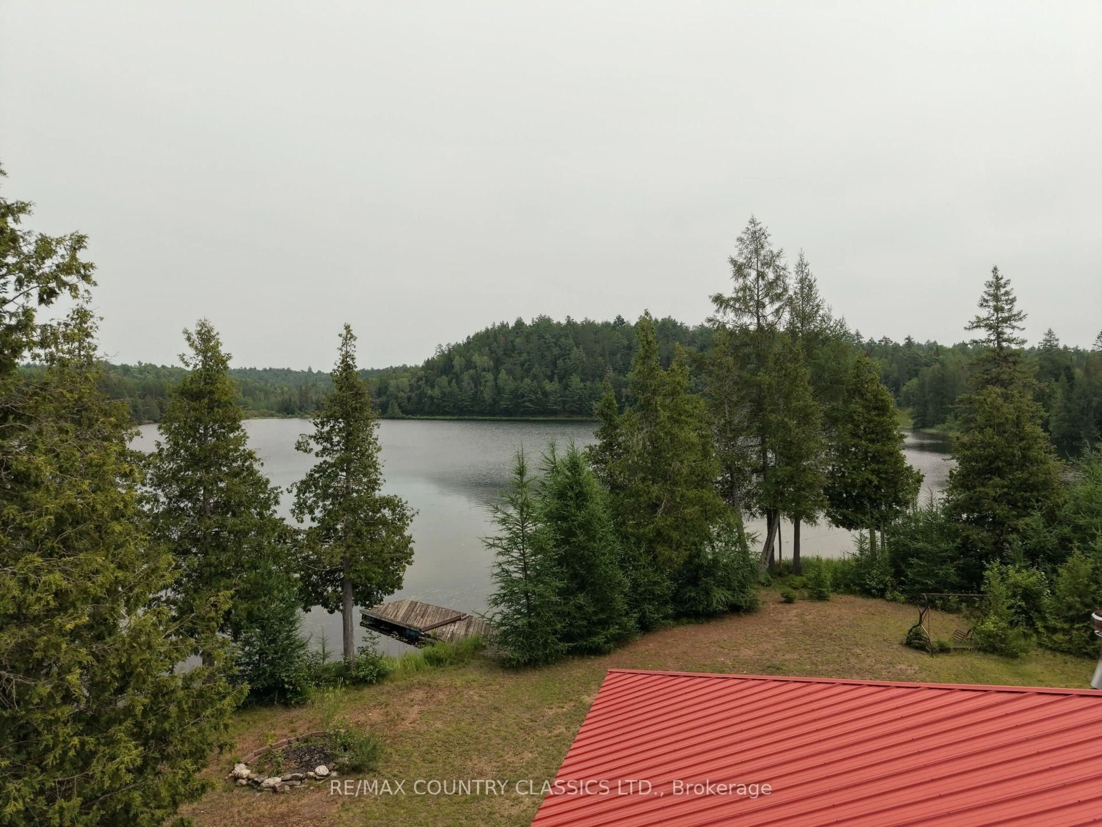 A pic from outside/outdoor area/front of a property/back of a property/a pic from drone, water/lake/river/ocean view for 66 Diatomike Lane, Quadeville Ontario K0J 2G0