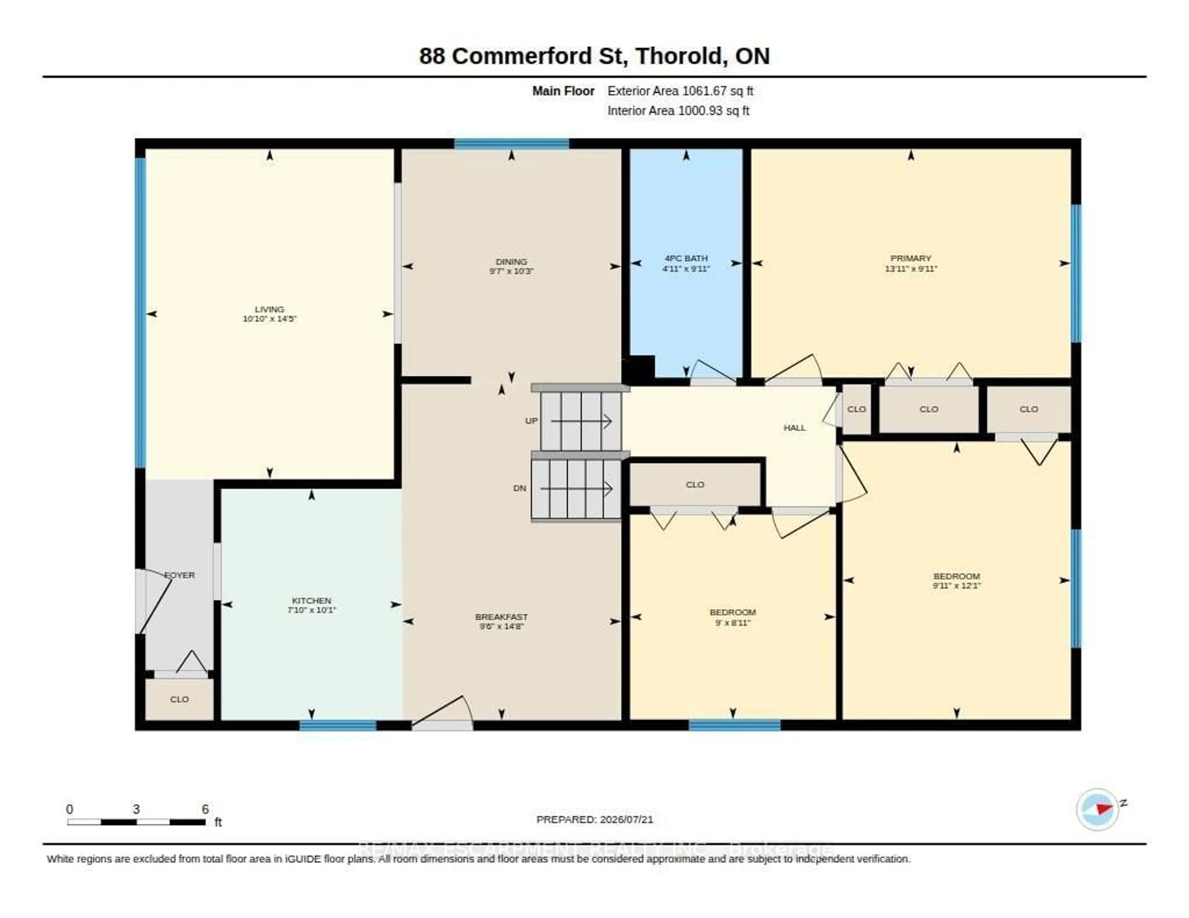 Floor plan for 88 Commerford St, Thorold Ontario L2V 4R1