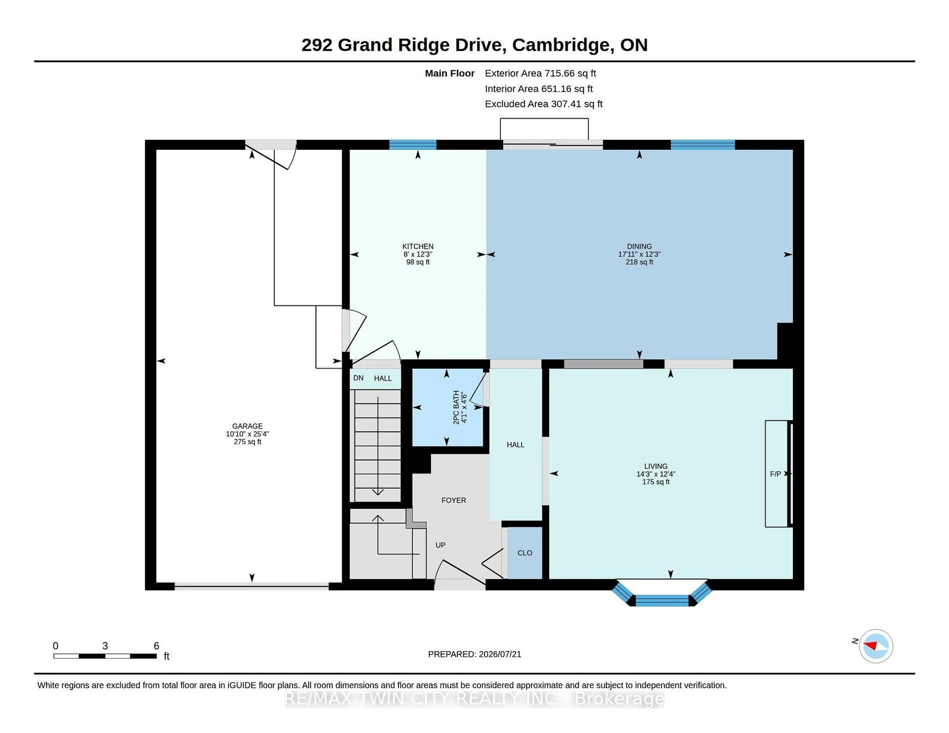 Floor plan for 292 Grand Ridge Dr, Cambridge Ontario N1S 4X1