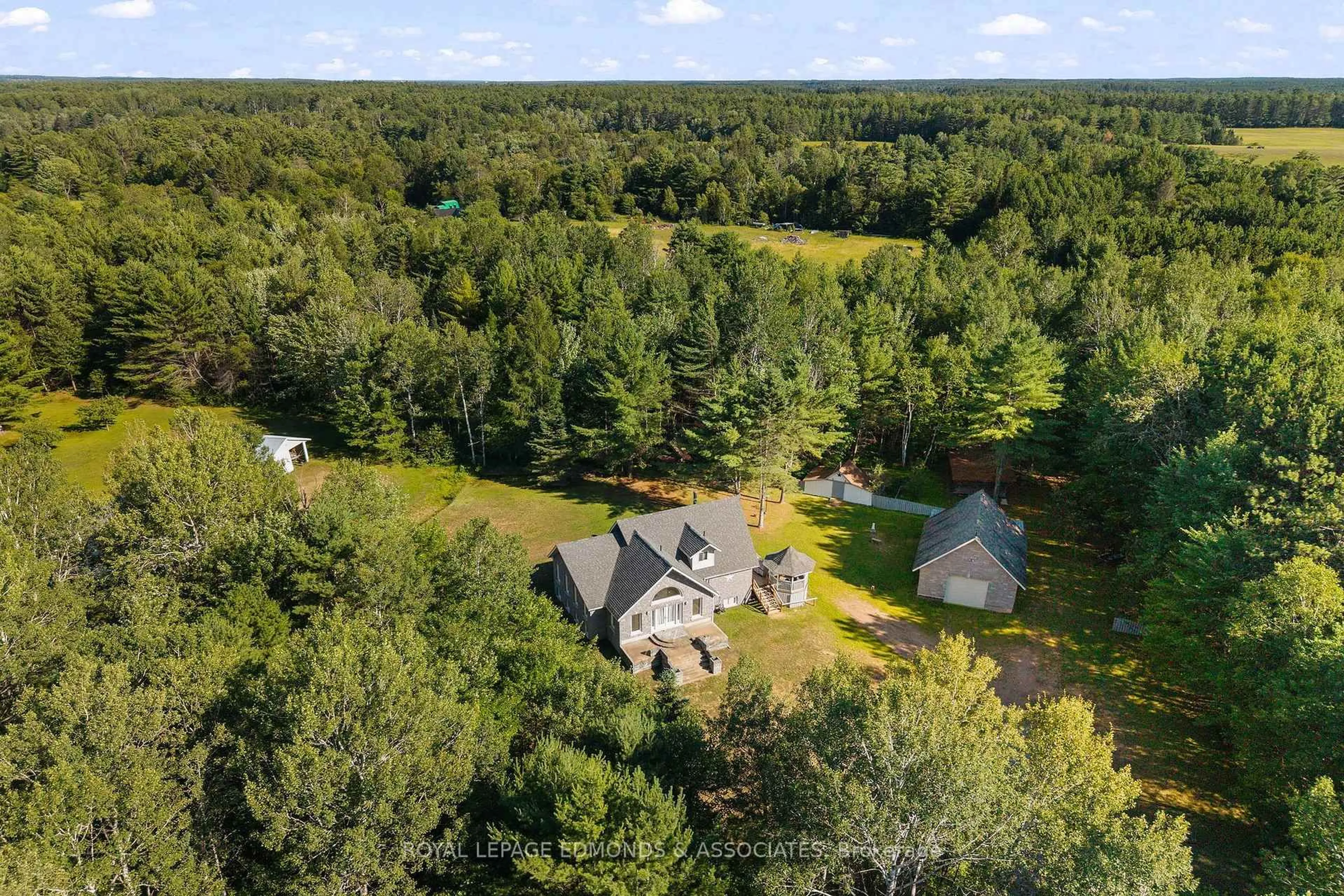 A pic from outside/outdoor area/front of a property/back of a property/a pic from drone, water/lake/river/ocean view for 219 Zanders Rd, Pembroke Ontario K8A 6W8