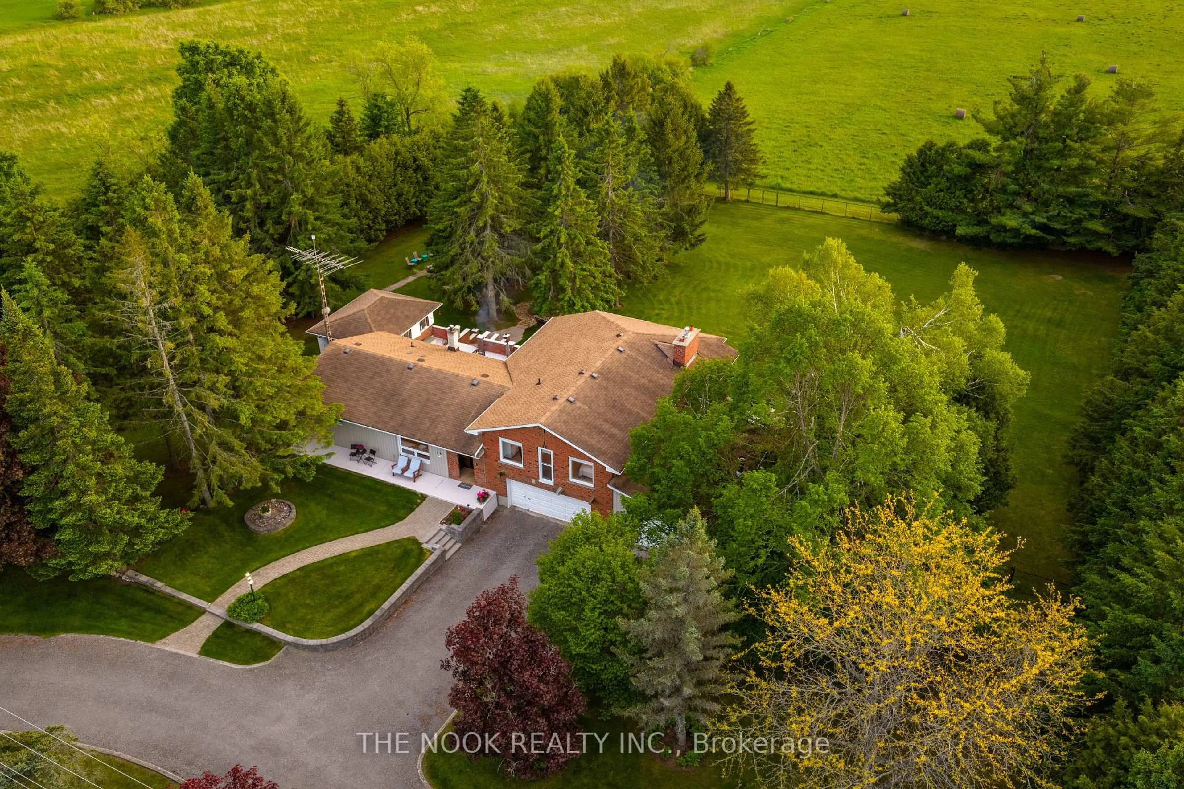 A pic from outside/outdoor area/front of a property/back of a property/a pic from drone, mountain view for 201 Ski Hill Rd, Kawartha Lakes Ontario L0A 1A0