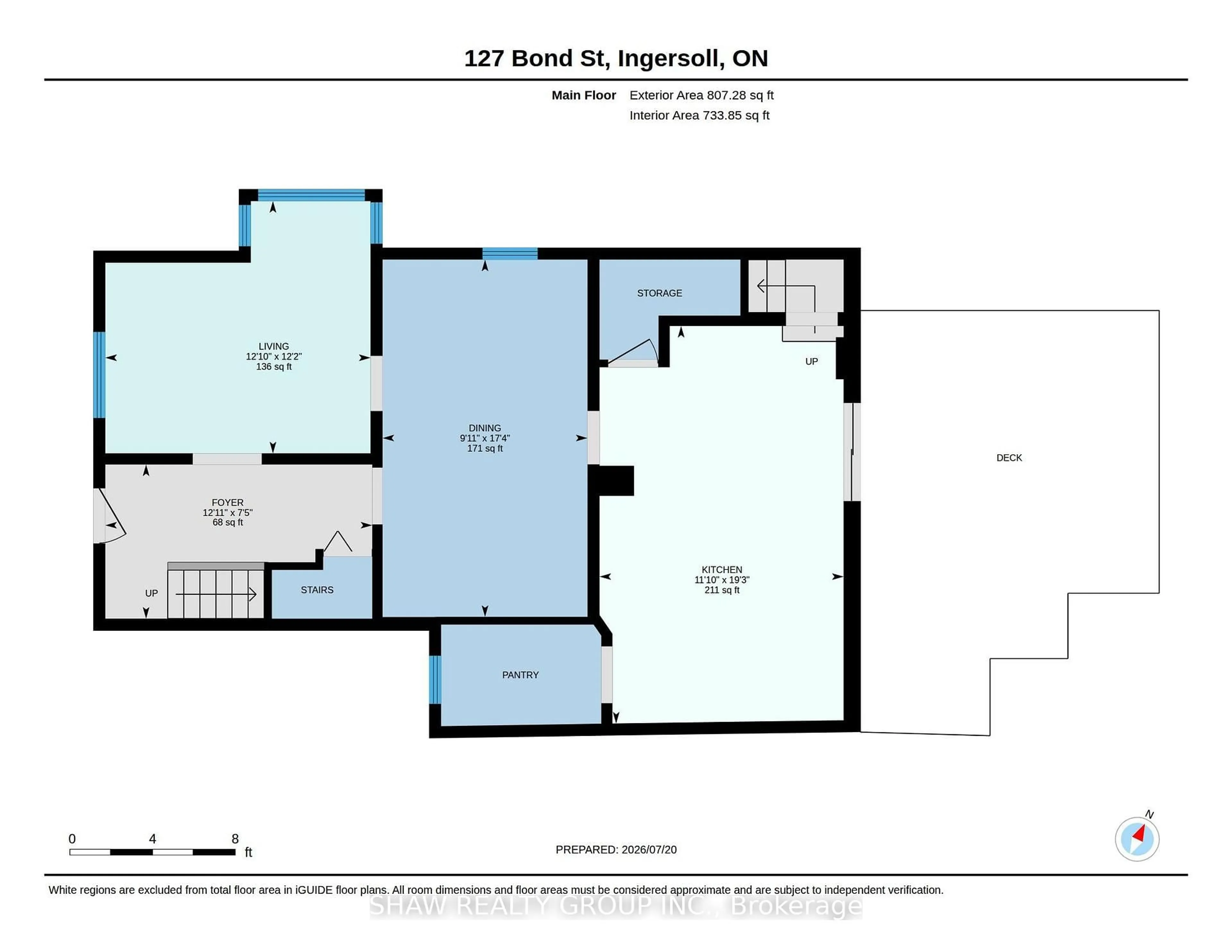 Floor plan for 127 Bond St St, Ingersoll Ontario N5C 3A8