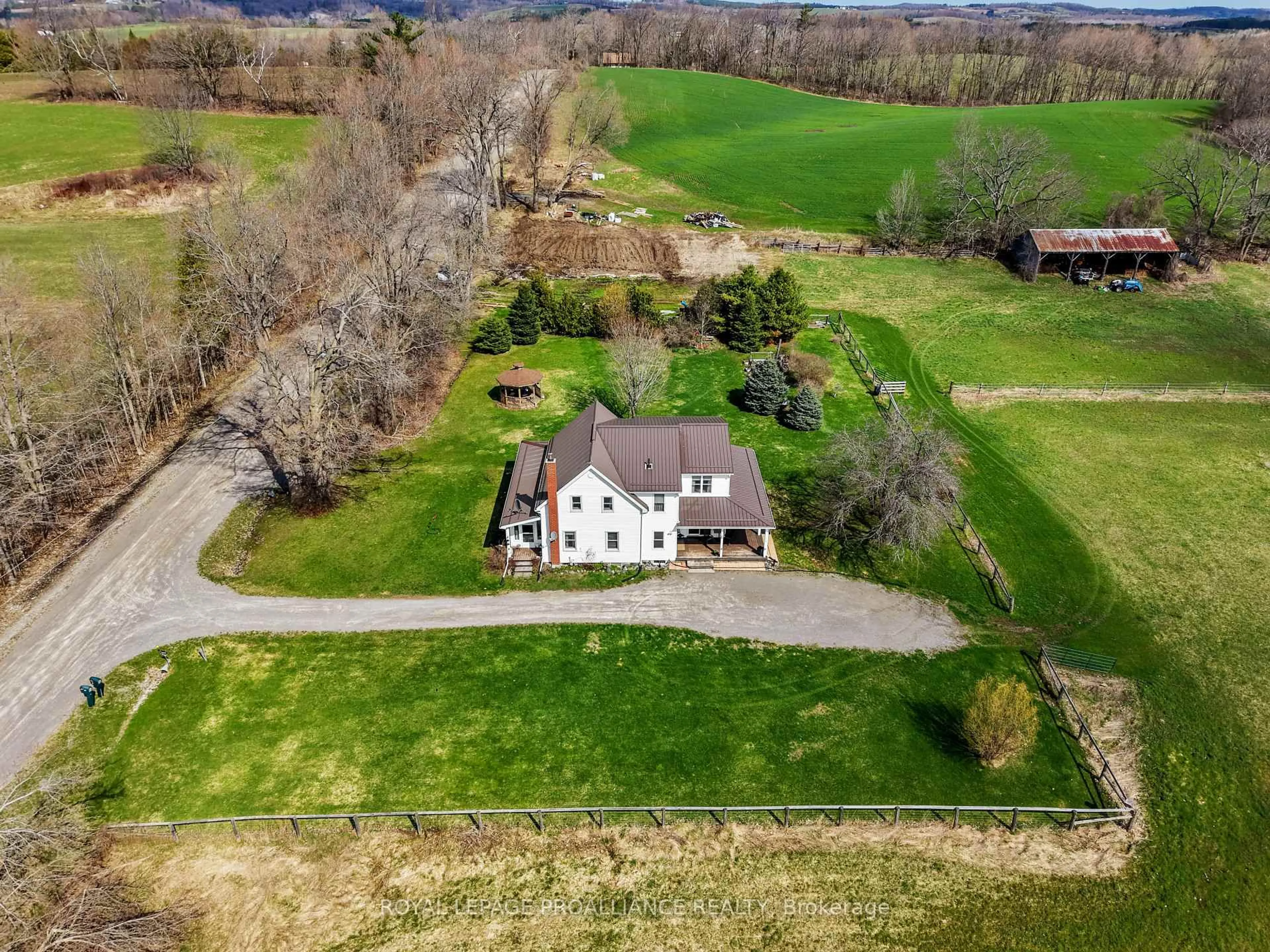 A pic from outside/outdoor area/front of a property/back of a property/a pic from drone, unknown for 249 Bright Rd, Alnwick/Haldimand Ontario K0K 3K0