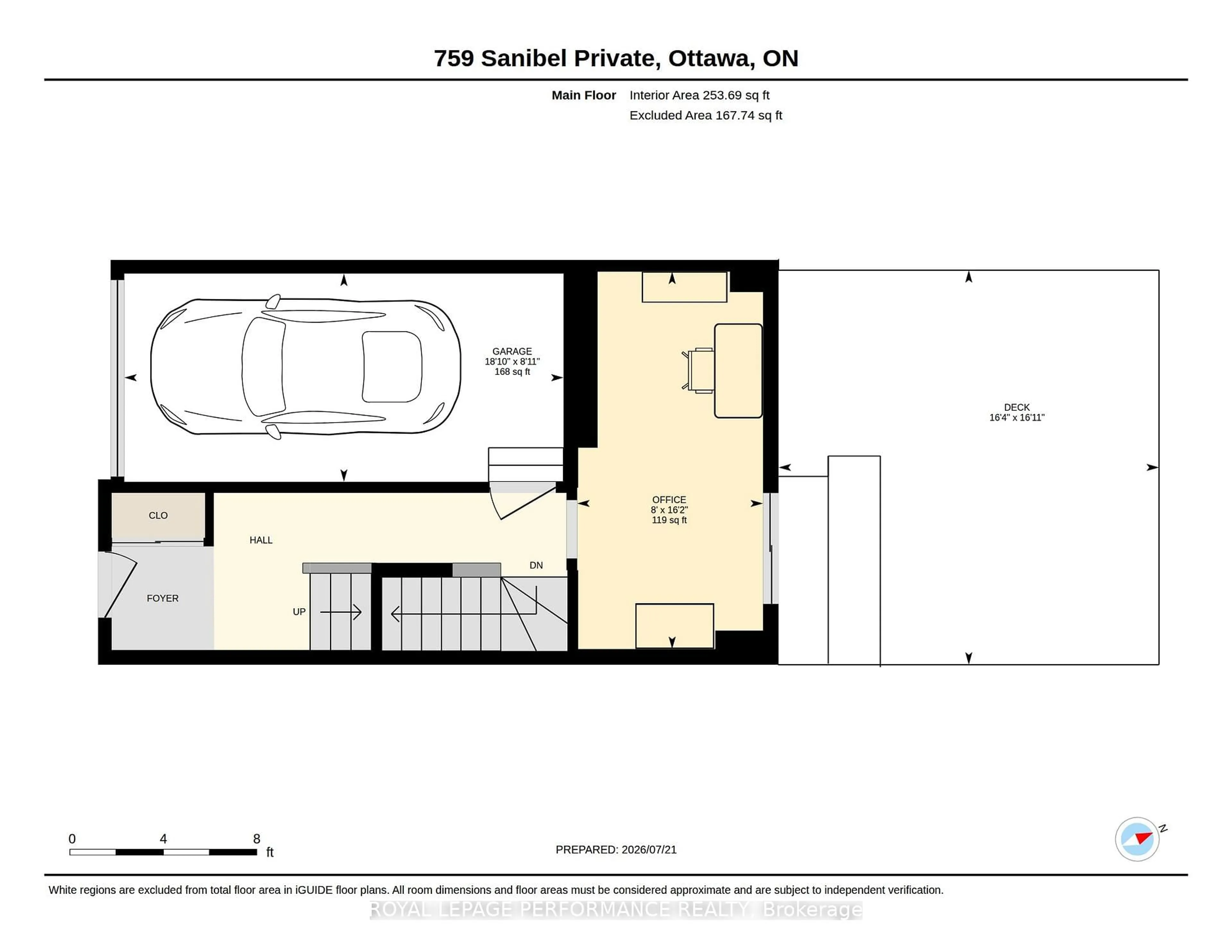 Floor plan for 759 Sanibel Private, Ottawa Ontario K2H 0A8