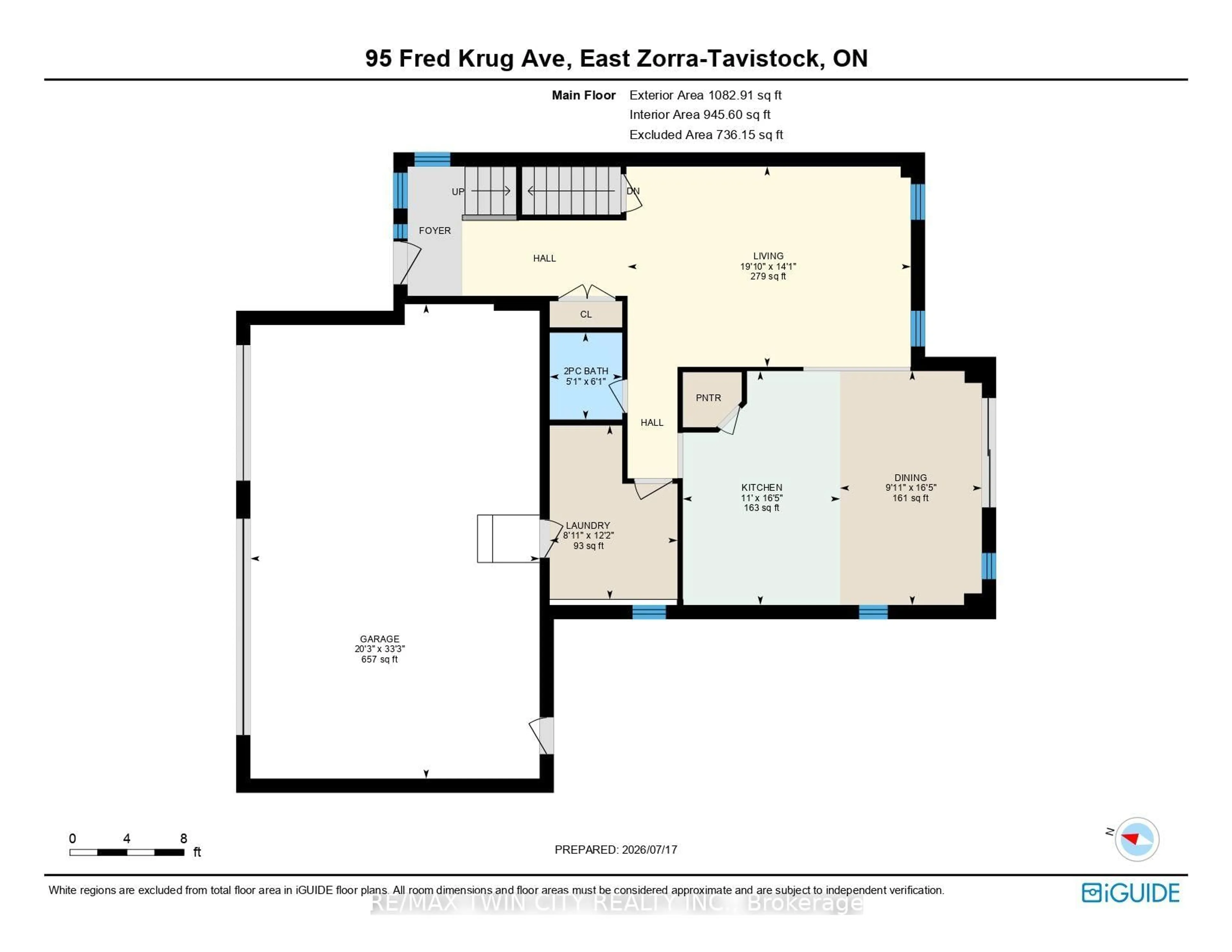 Floor plan for 95 Fred Krug Ave, East Zorra-Tavistock Ontario N0B 2R0