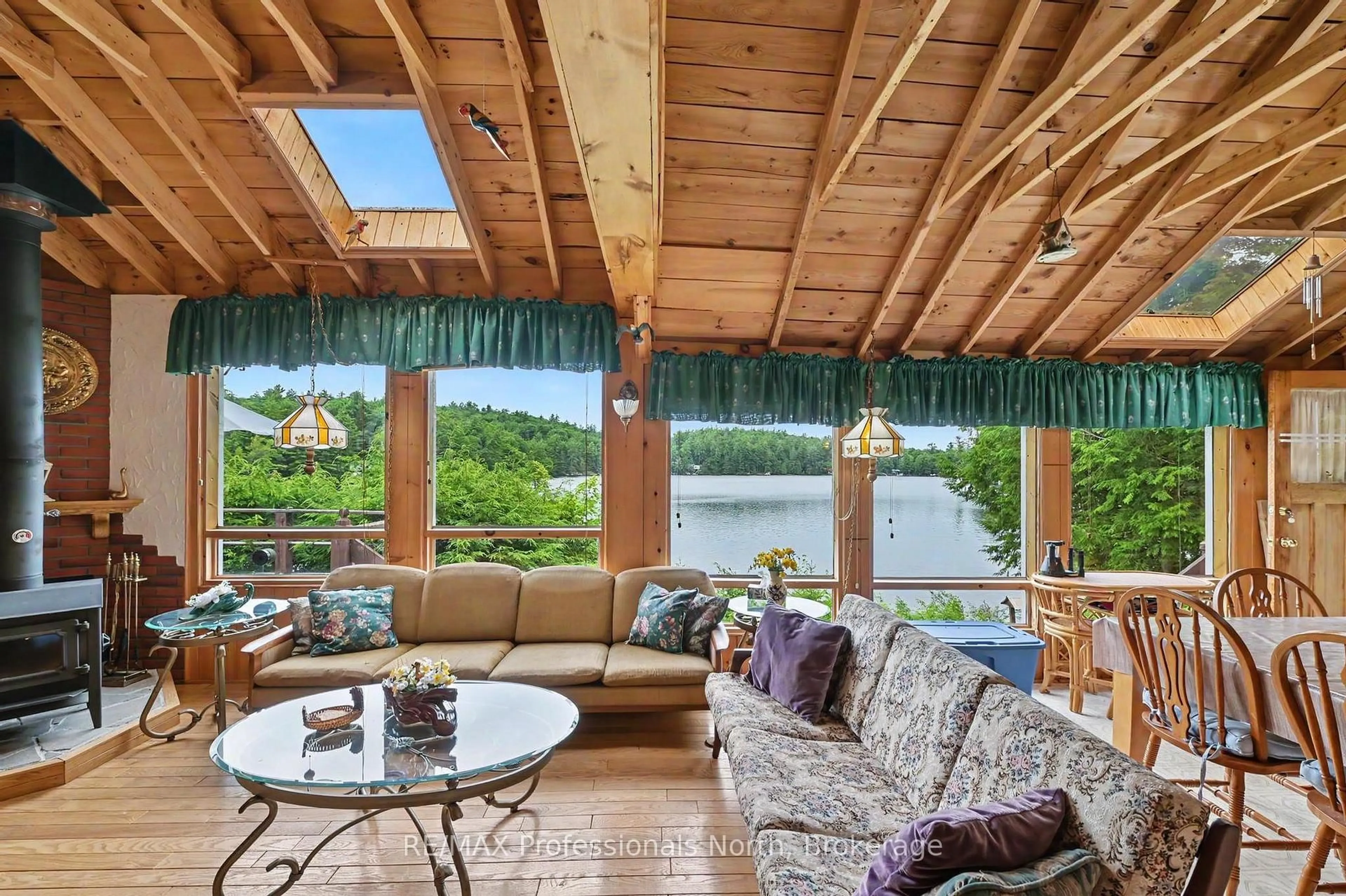 Patio, water/lake/river/ocean view for 1192 Three Brothers Dr, Algonquin Highlands Ontario K0M 1S0