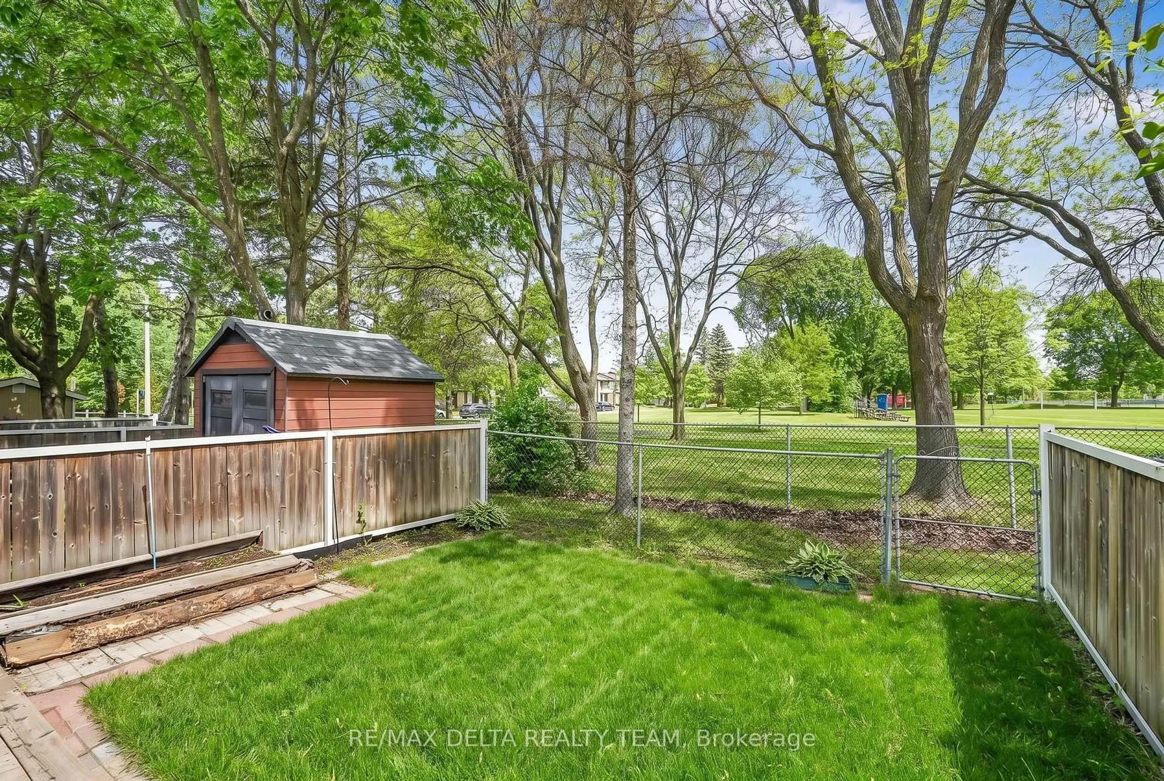 A pic from outside/outdoor area/front of a property/back of a property/a pic from drone, forest/trees view for 1107 Des Forets Ave, Ottawa Ontario K1C 5K7