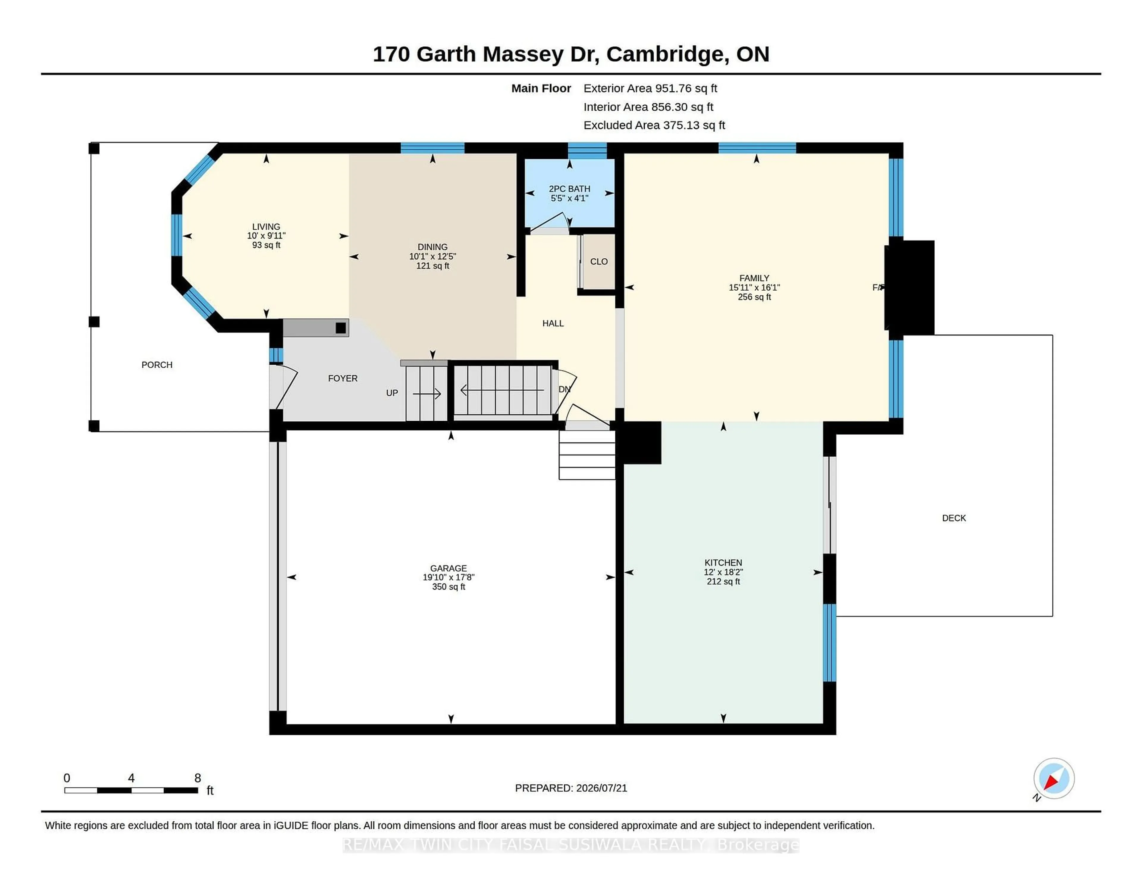 Floor plan for 170 Garth Massey Dr, Cambridge Ontario N1T 2G4
