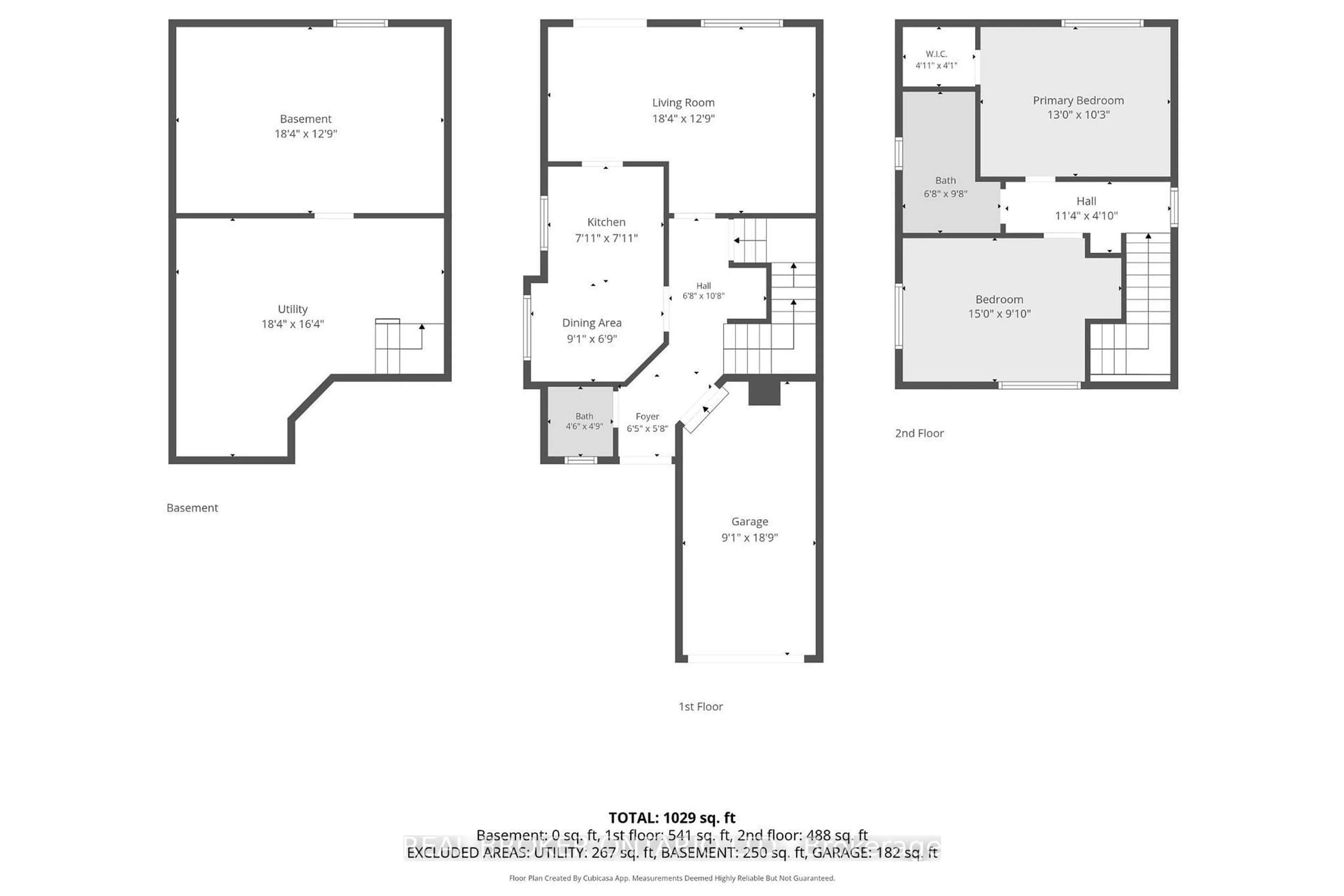 Floor plan for 435 Kingscourt Dr #1, Waterloo Ontario N2K 3R5