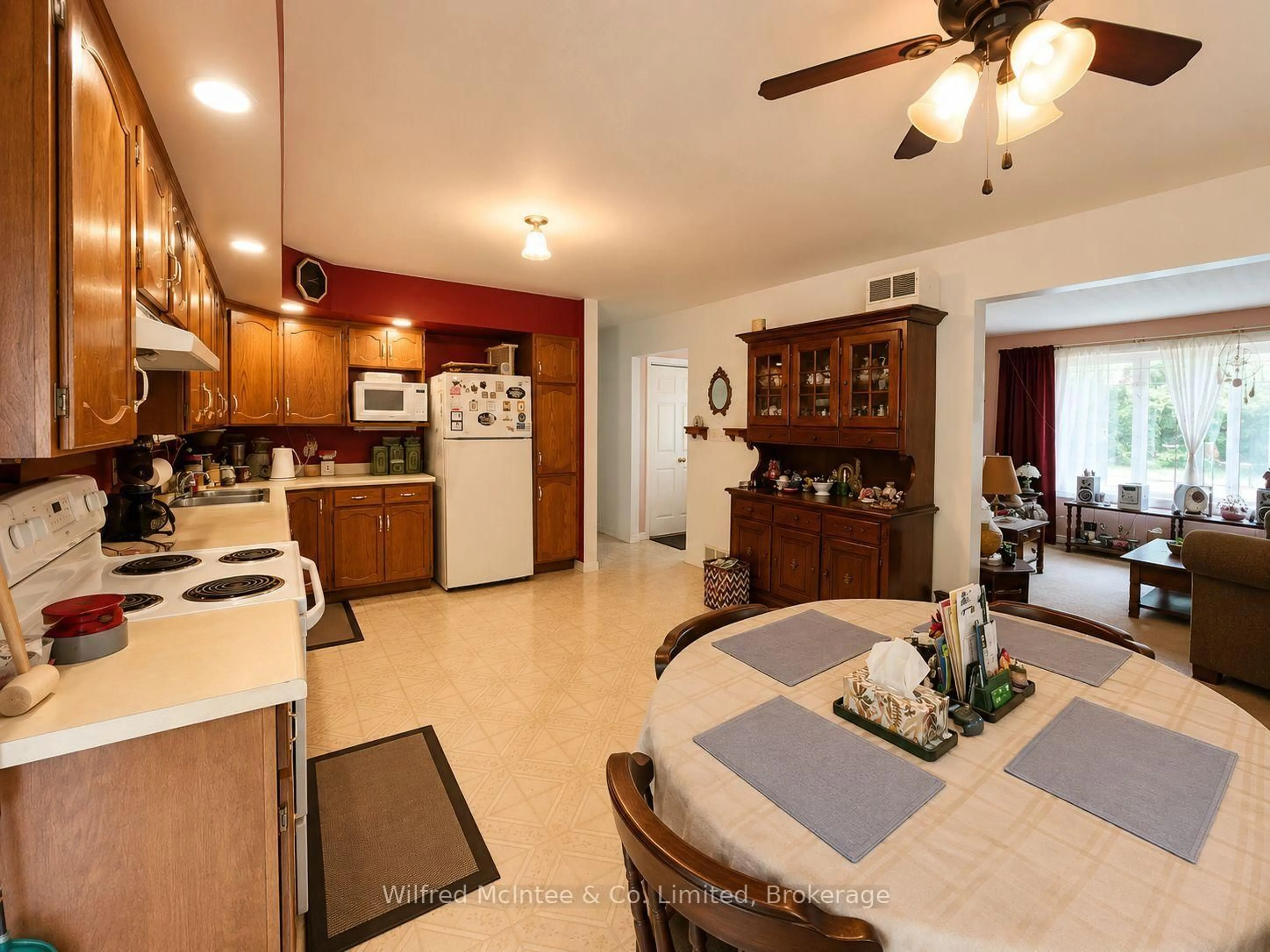 Open concept kitchen, ceramic/tile floor for 359 Burgess St, Huron East Ontario N0G 1H0