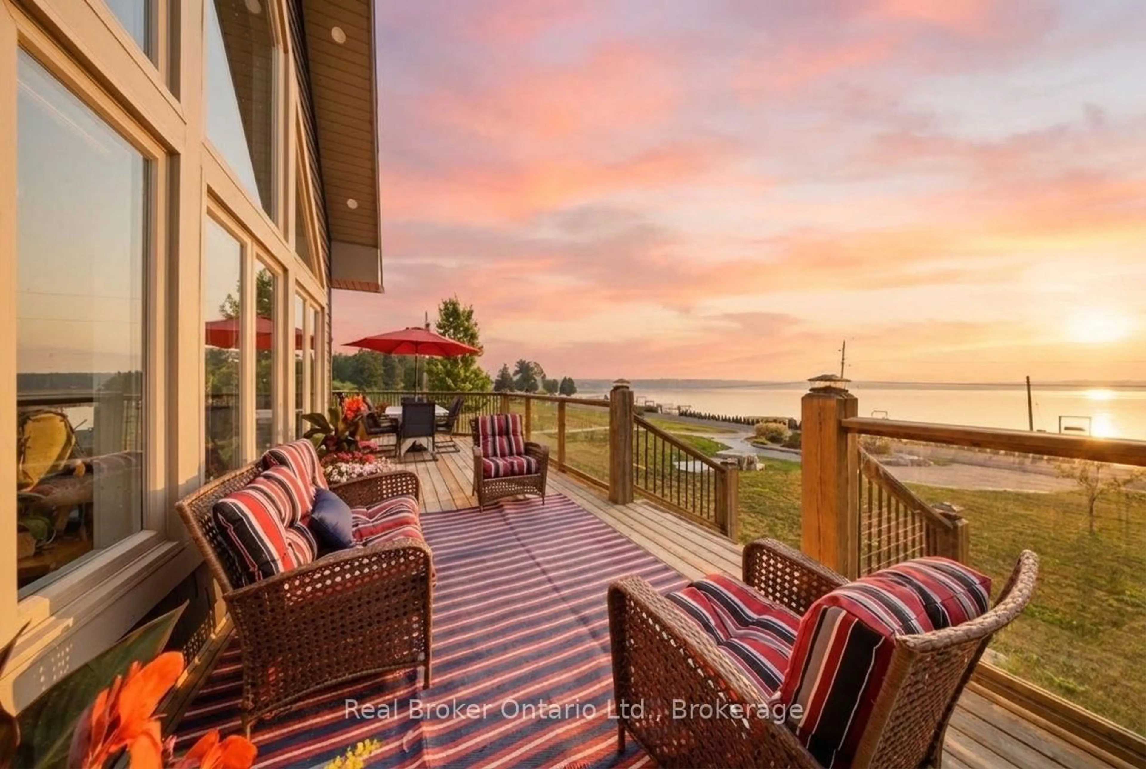 Patio, water/lake/river/ocean view for 112 TAMARAC Rd, Northern Bruce Peninsula Ontario N0H 1W0
