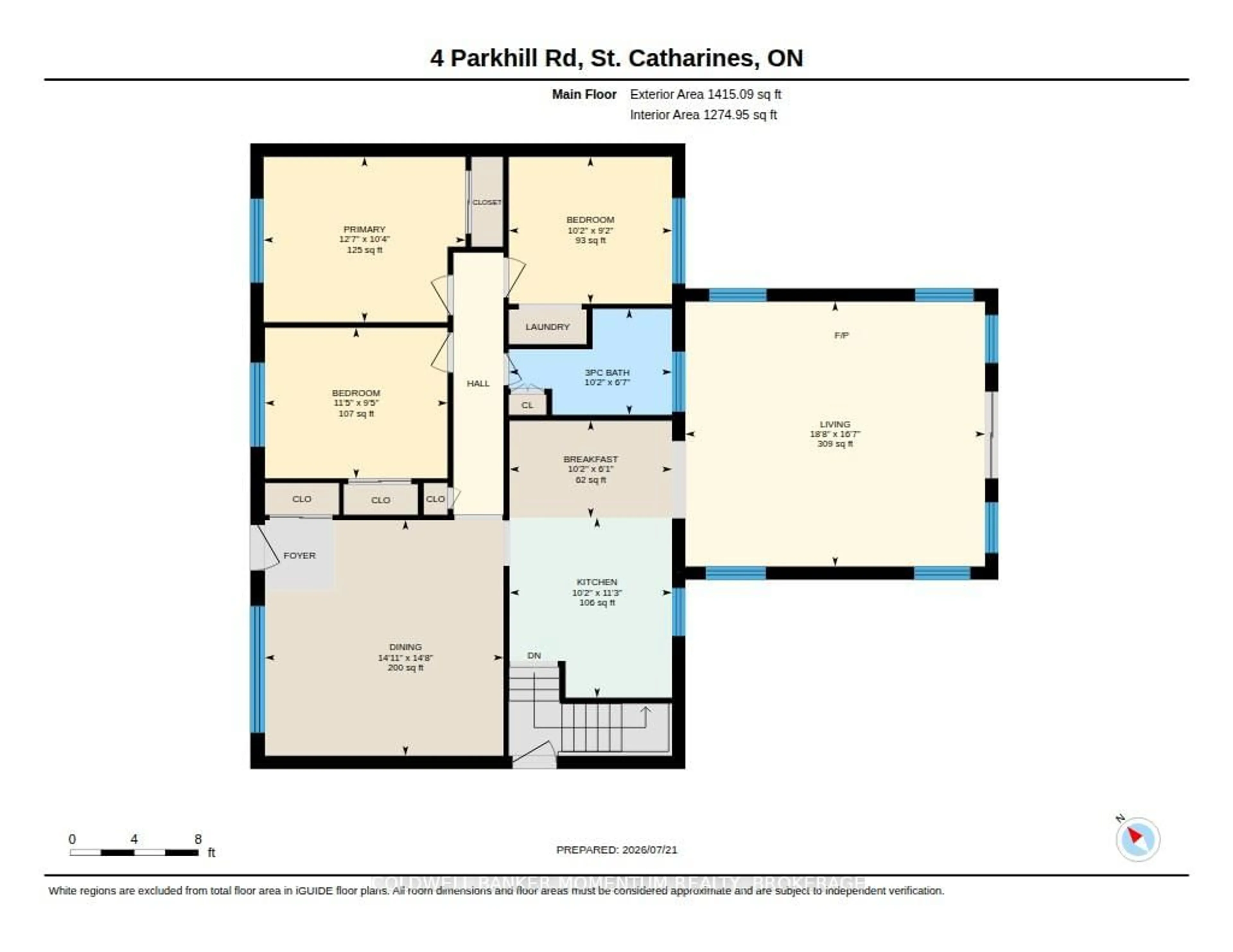Floor plan for 4 Parkhill Rd, St. Catharines Ontario L2T 1V6
