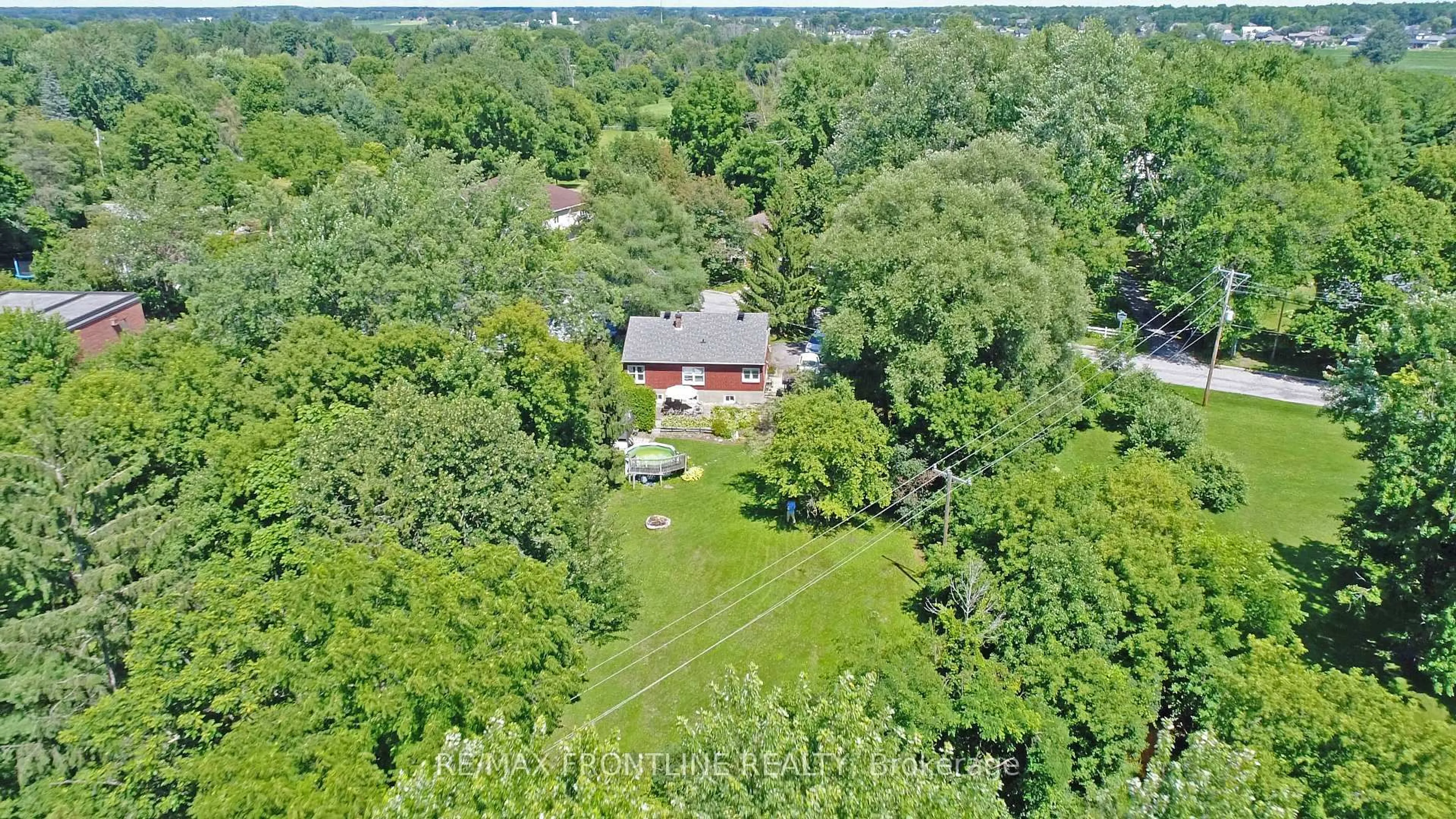 A pic from outside/outdoor area/front of a property/back of a property/a pic from drone, forest/trees view for 2303 James Craig St, North Gower Ontario K0A 2T0
