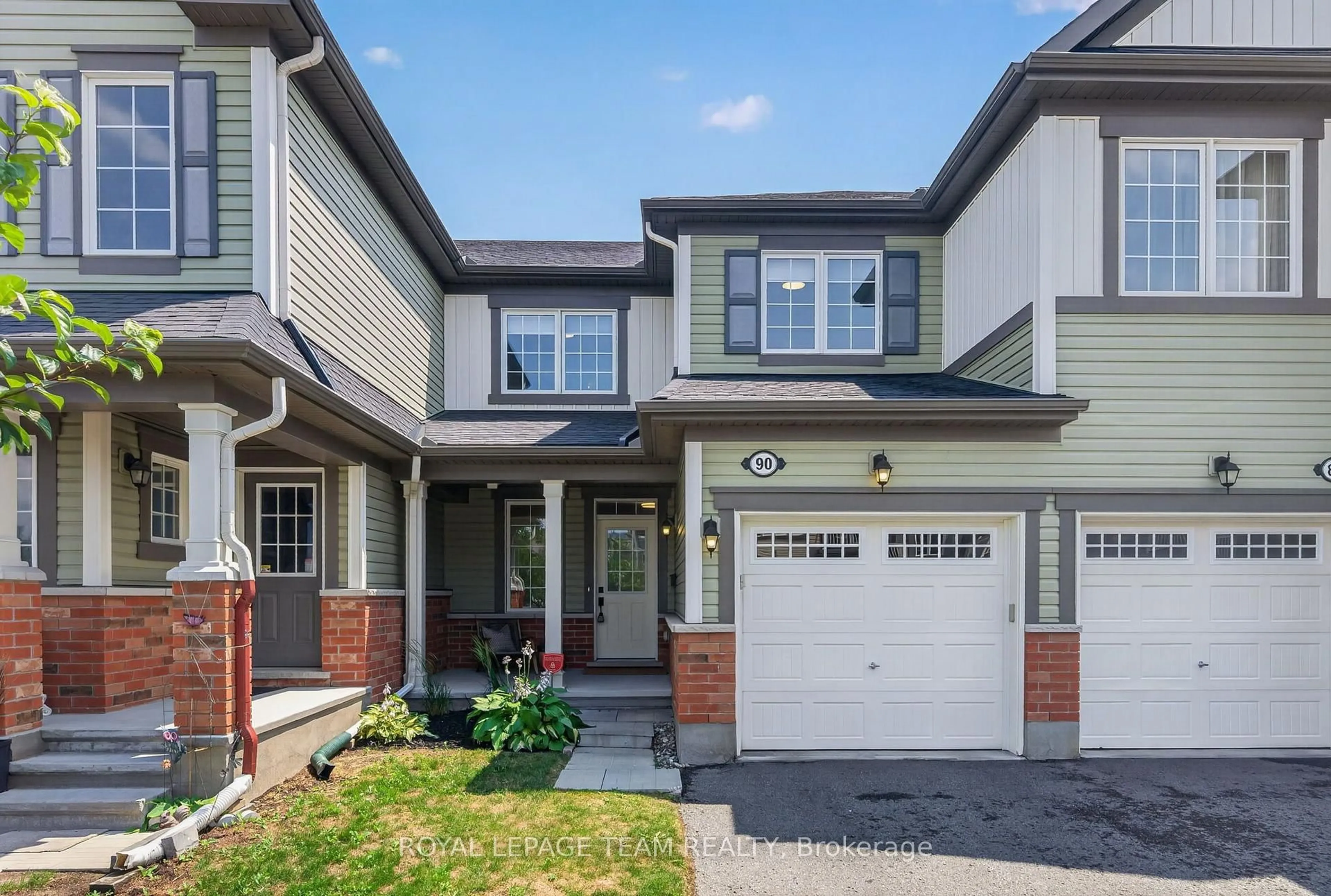 Home with brick exterior material, street for 90 Buffalograss Cres, Ottawa Ontario K2J 6H5