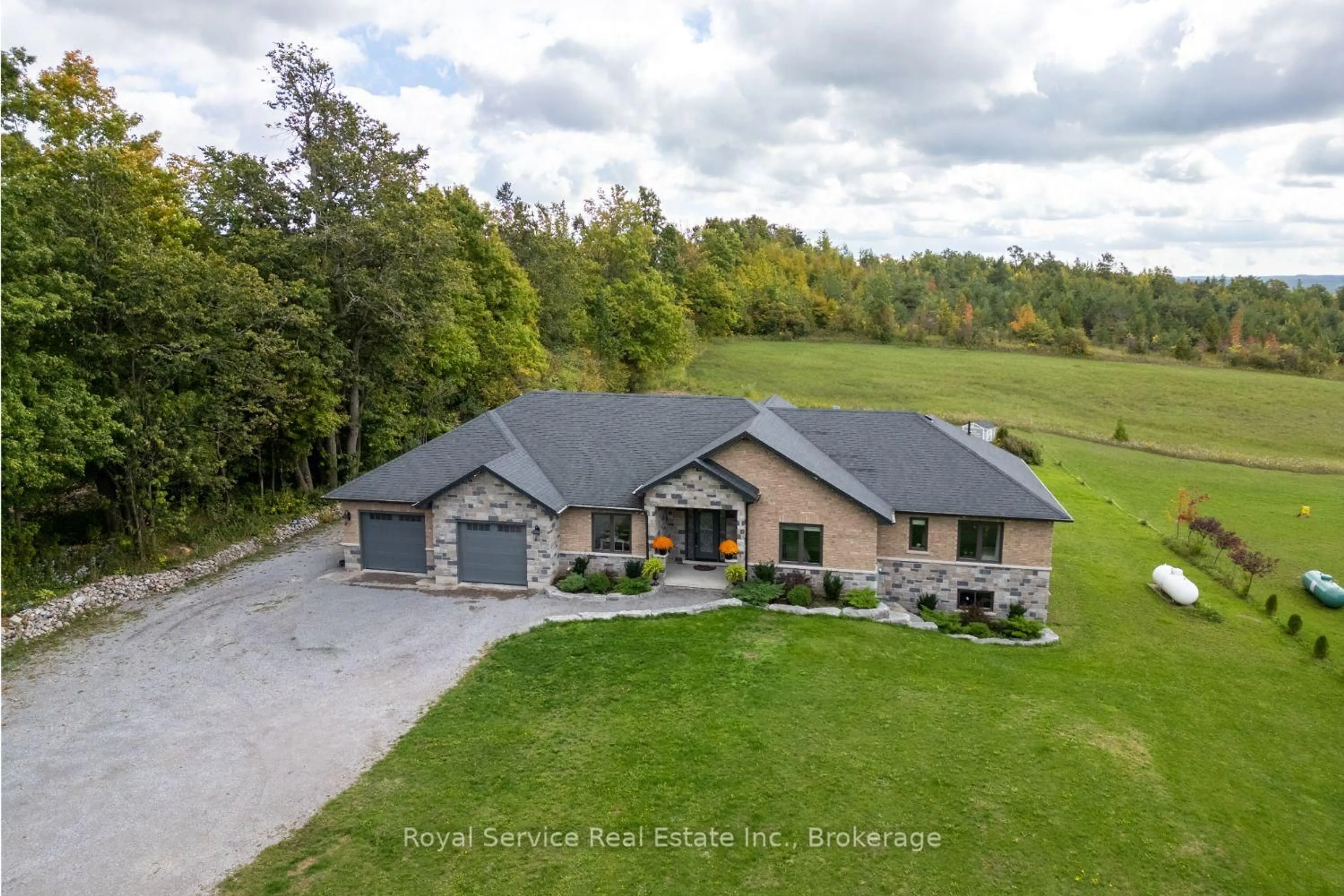 A pic from outside/outdoor area/front of a property/back of a property/a pic from drone, unknown for 381 Sharpe Line, Cavan Monaghan Ontario L0A 1C0