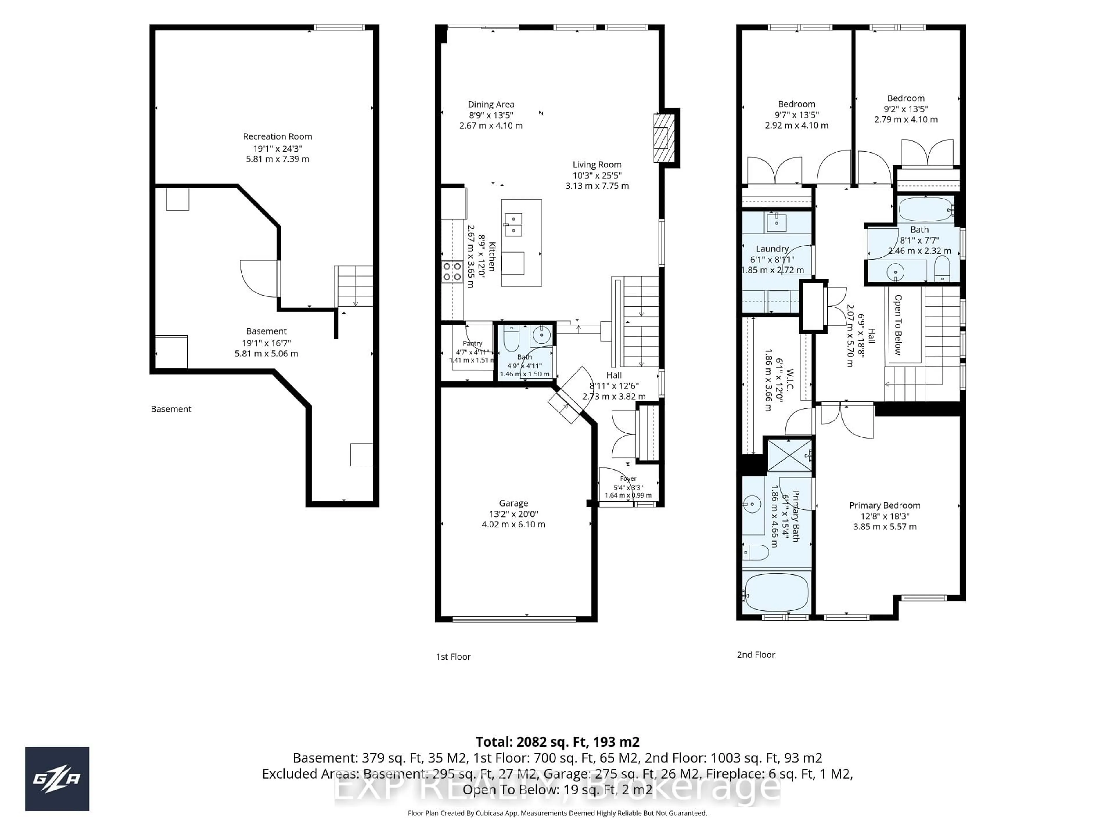 Floor plan for 176 Manorwood Cres, Ottawa Ontario K1T 3T8