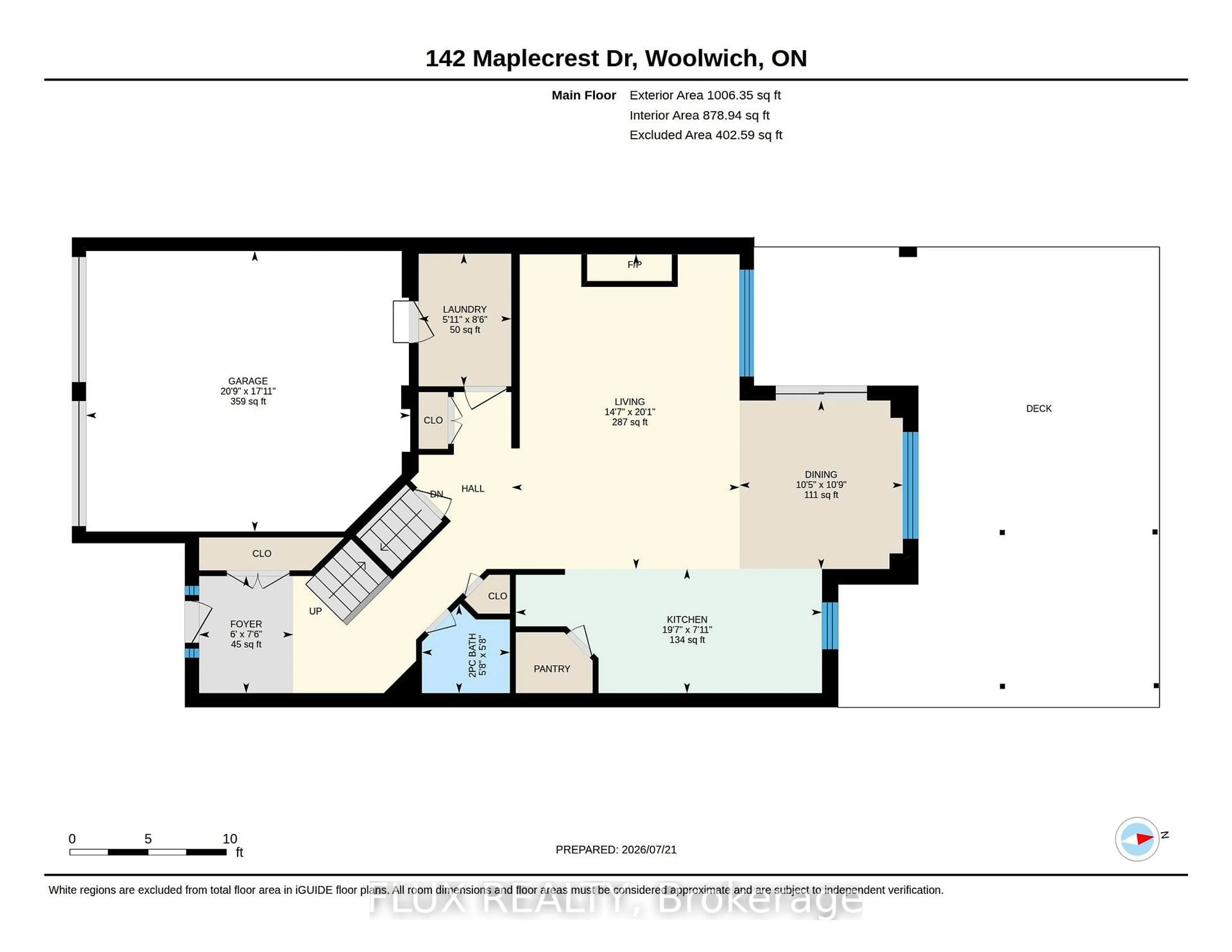 Floor plan for 142 Maplecrest Dr, Woolwich Ontario N0B 1M0
