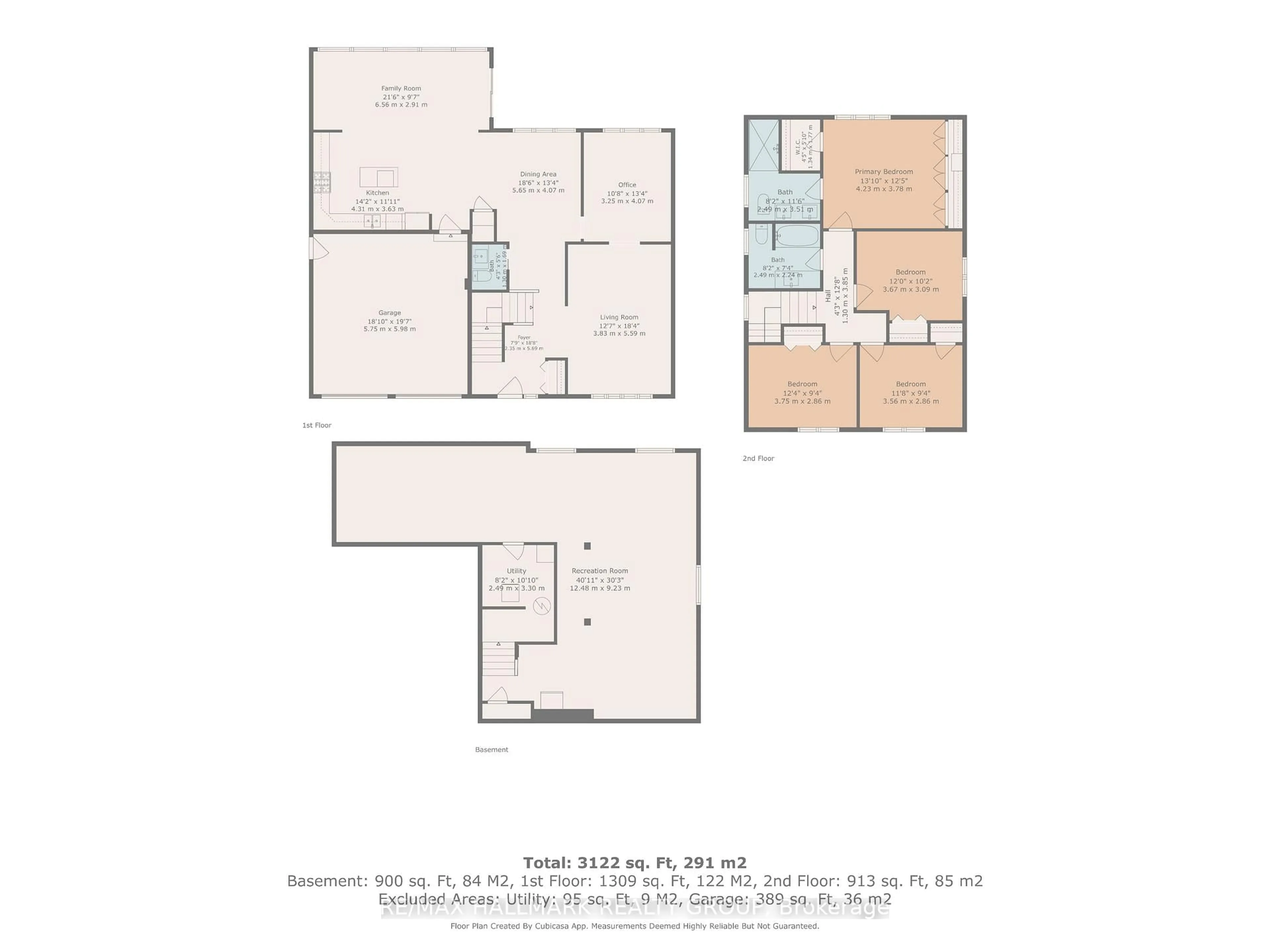 Floor plan for 4 Claret Crt, Ottawa Ontario K1V 9C4