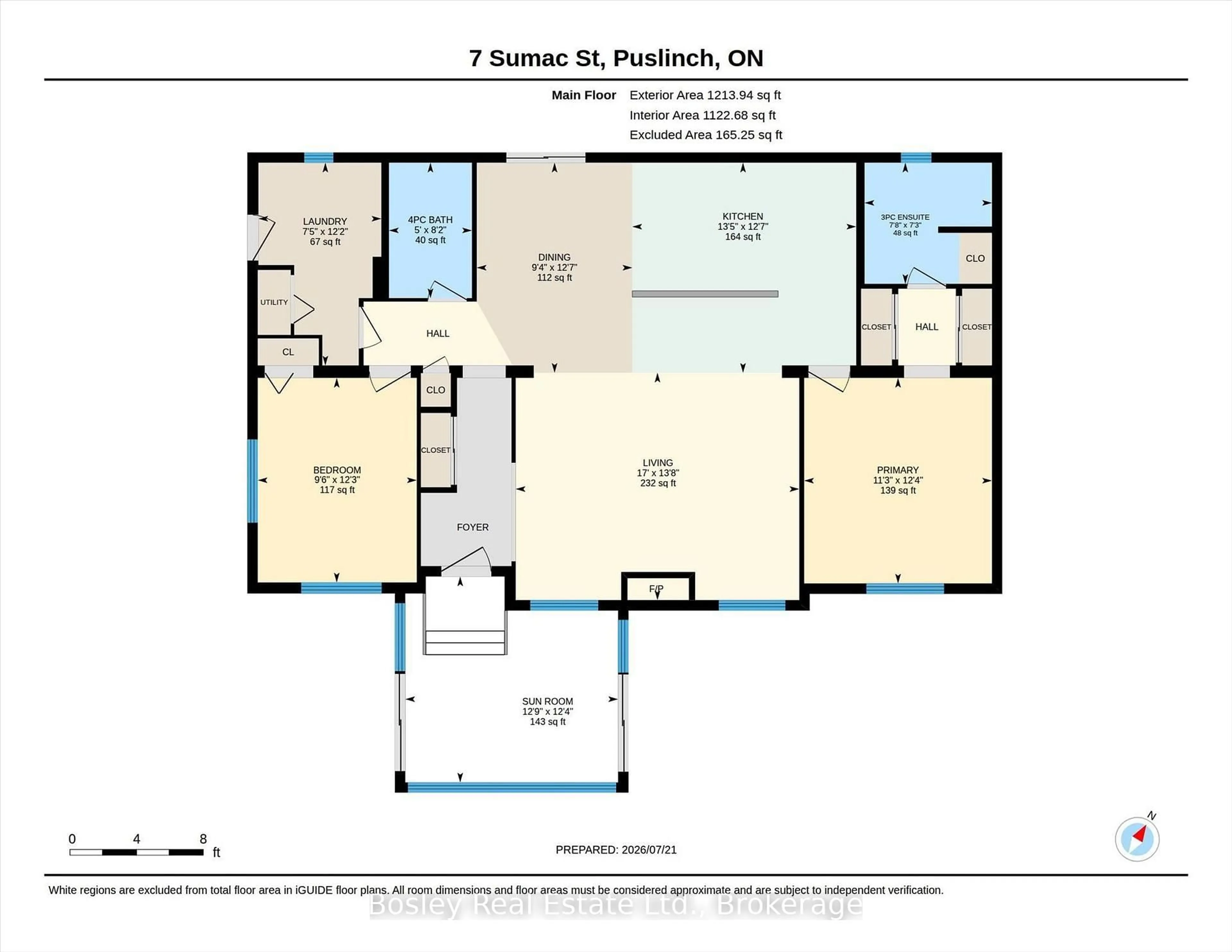 Floor plan for 7 Sumac St, Puslinch Ontario N0B 2J0