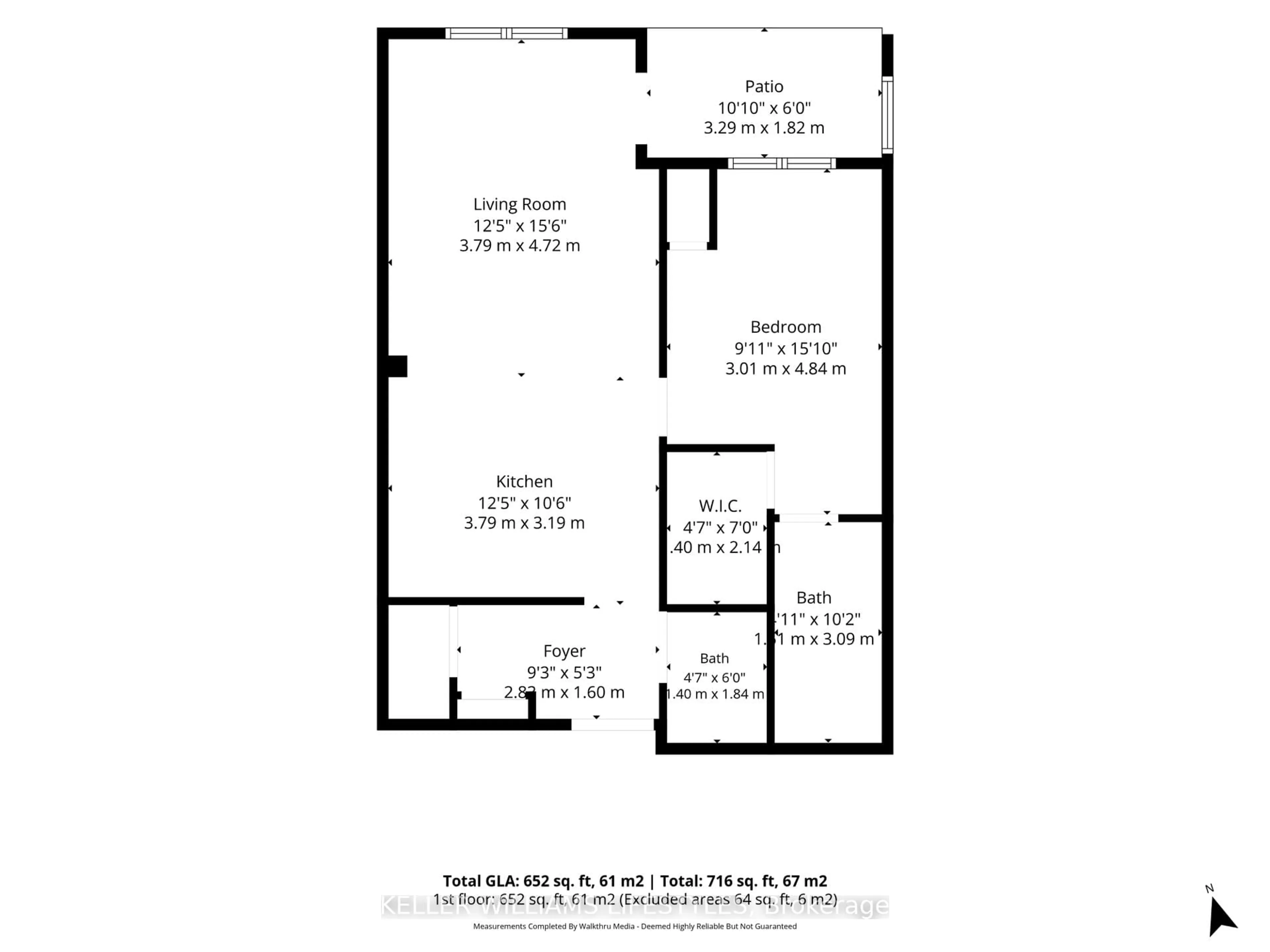 Floor plan for 100 The Prom #103, Central Elgin Ontario N5L 1C5