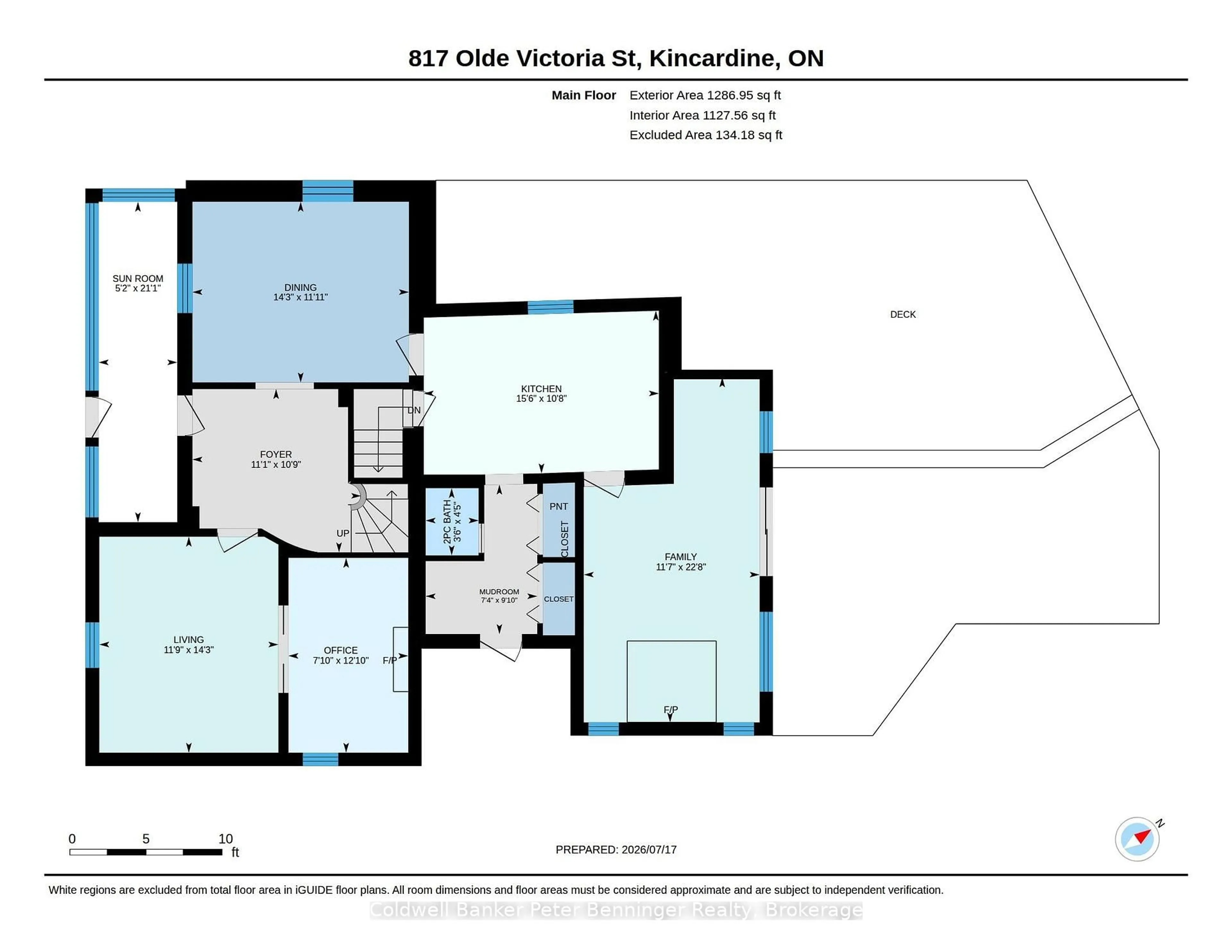 Floor plan for 817 OLDE VICTORIA St, Kincardine Ontario N2Z 2B4