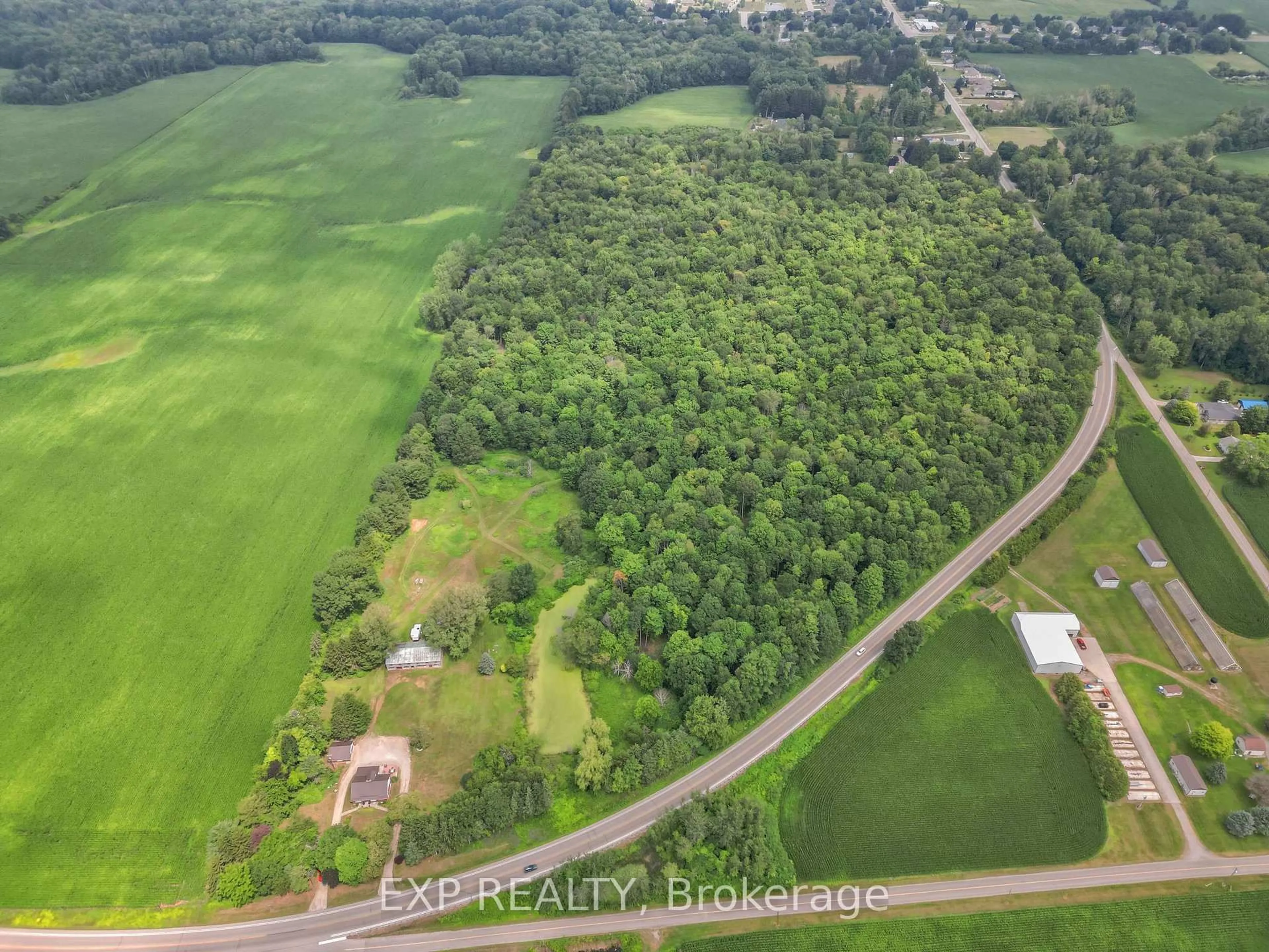 A pic from outside/outdoor area/front of a property/back of a property/a pic from drone, forest/trees view for 4465 Imperial Rd, Malahide Ontario N5H 2R2
