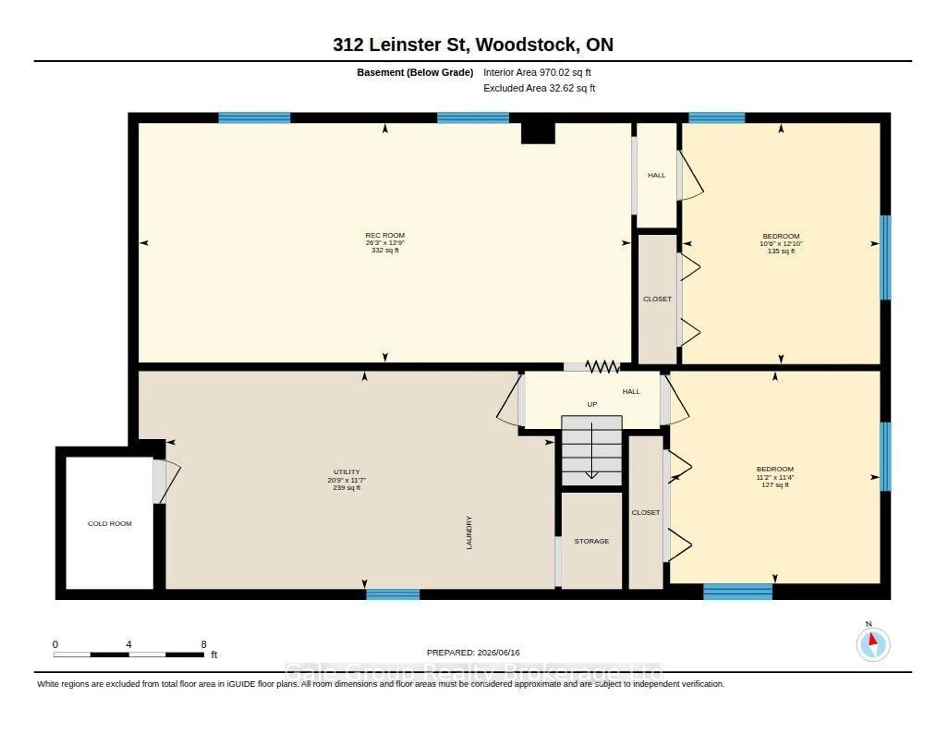 Floor plan for 312 Leinster St, Woodstock Ontario N4S 7E7