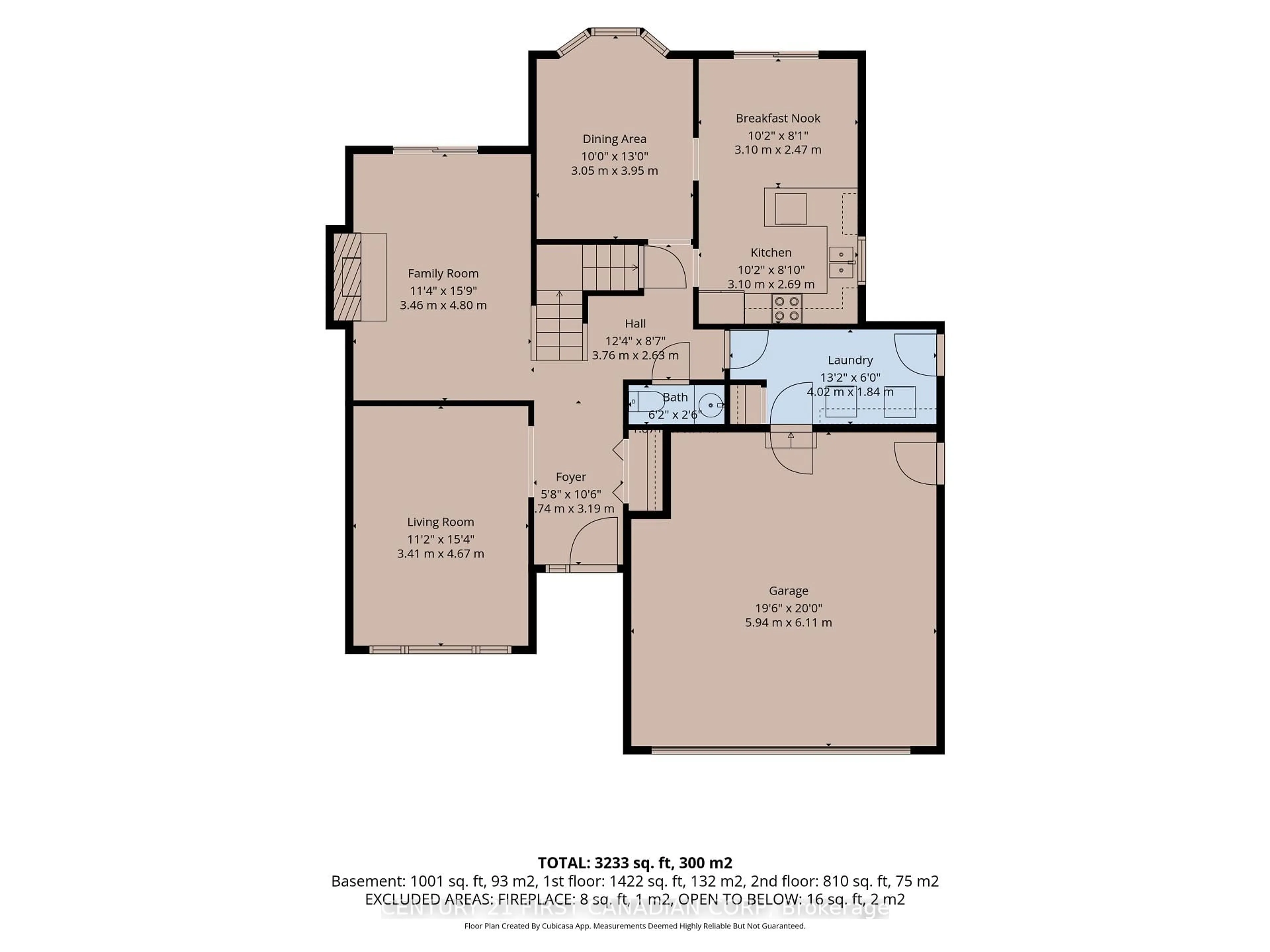 Floor plan for 127 Chalfont Cres, London North Ontario N6H 4Y2