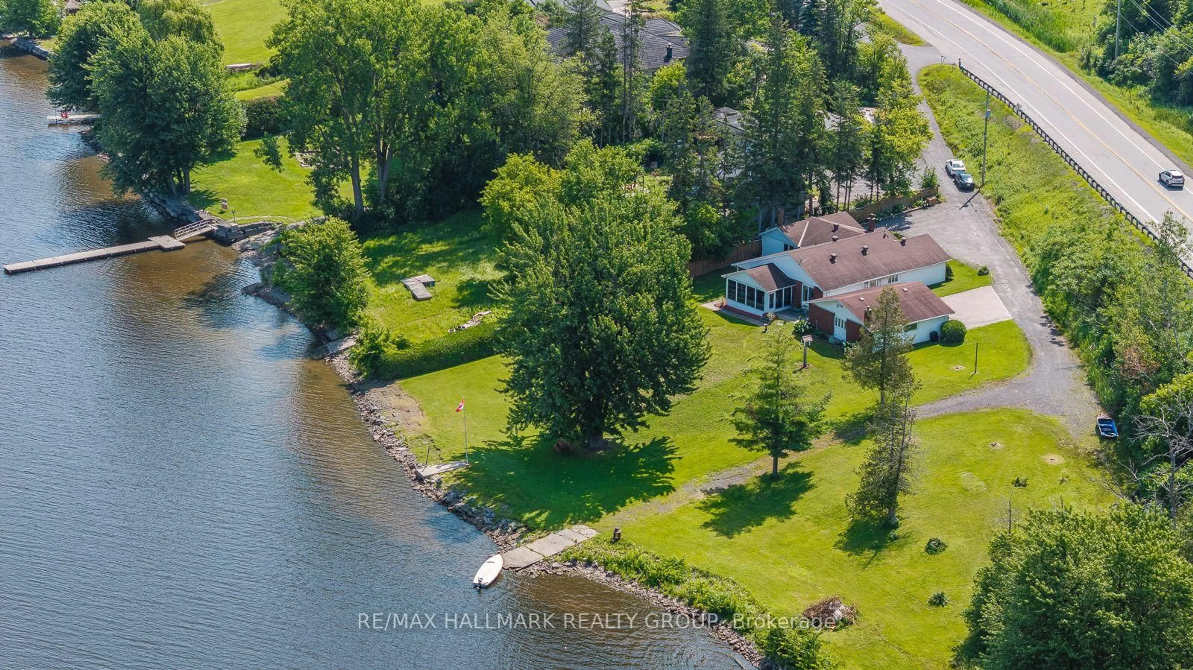 A pic from outside/outdoor area/front of a property/back of a property/a pic from drone, water/lake/river/ocean view for 1651 REGIONAL RD 174 Highway, Ottawa Ontario K4C 1H5