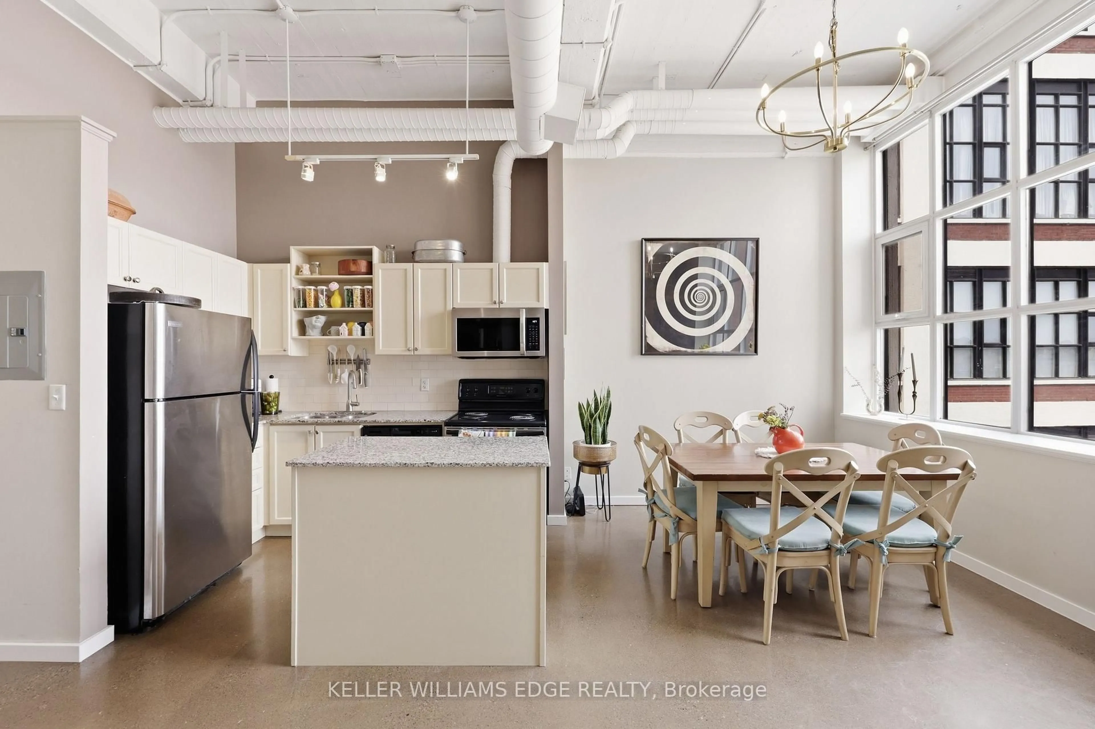 Open concept kitchen, unknown for 410 King St #307, Kitchener Ontario N2G 1C3