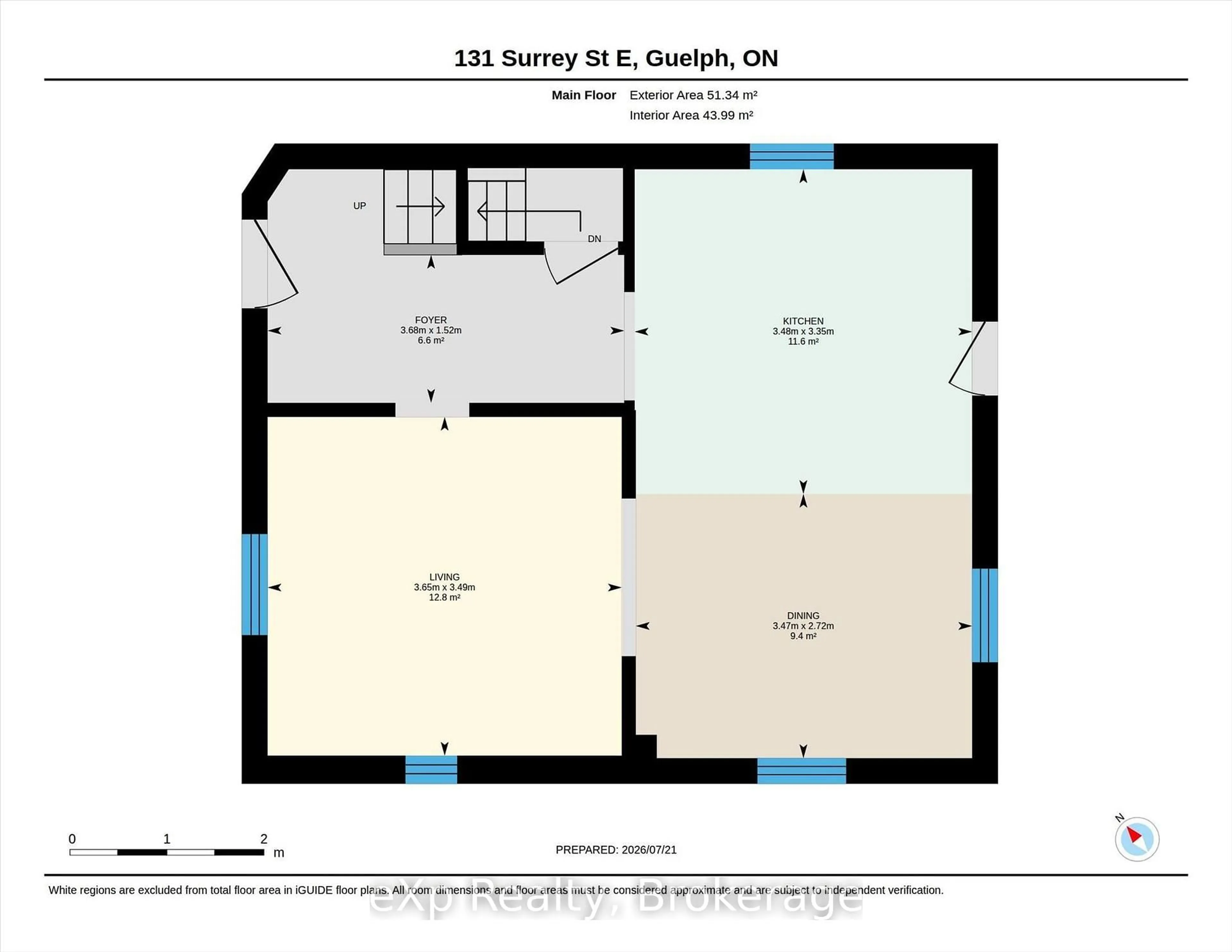 Floor plan for 131 Surrey St, Guelph Ontario N1H 3R1