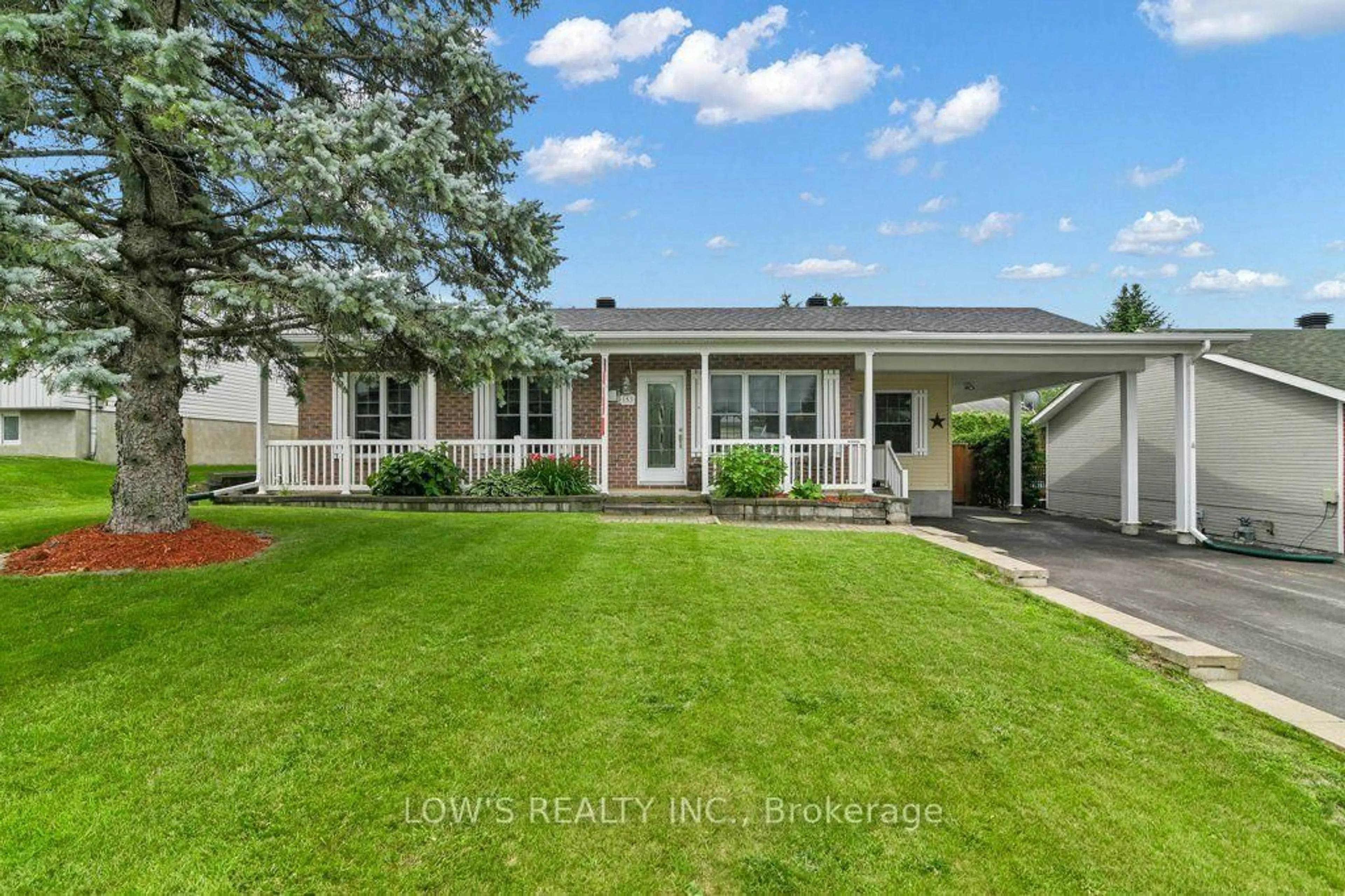 Home with vinyl exterior material, street for 153 Home Ave, Champlain Ontario K0B 1R0